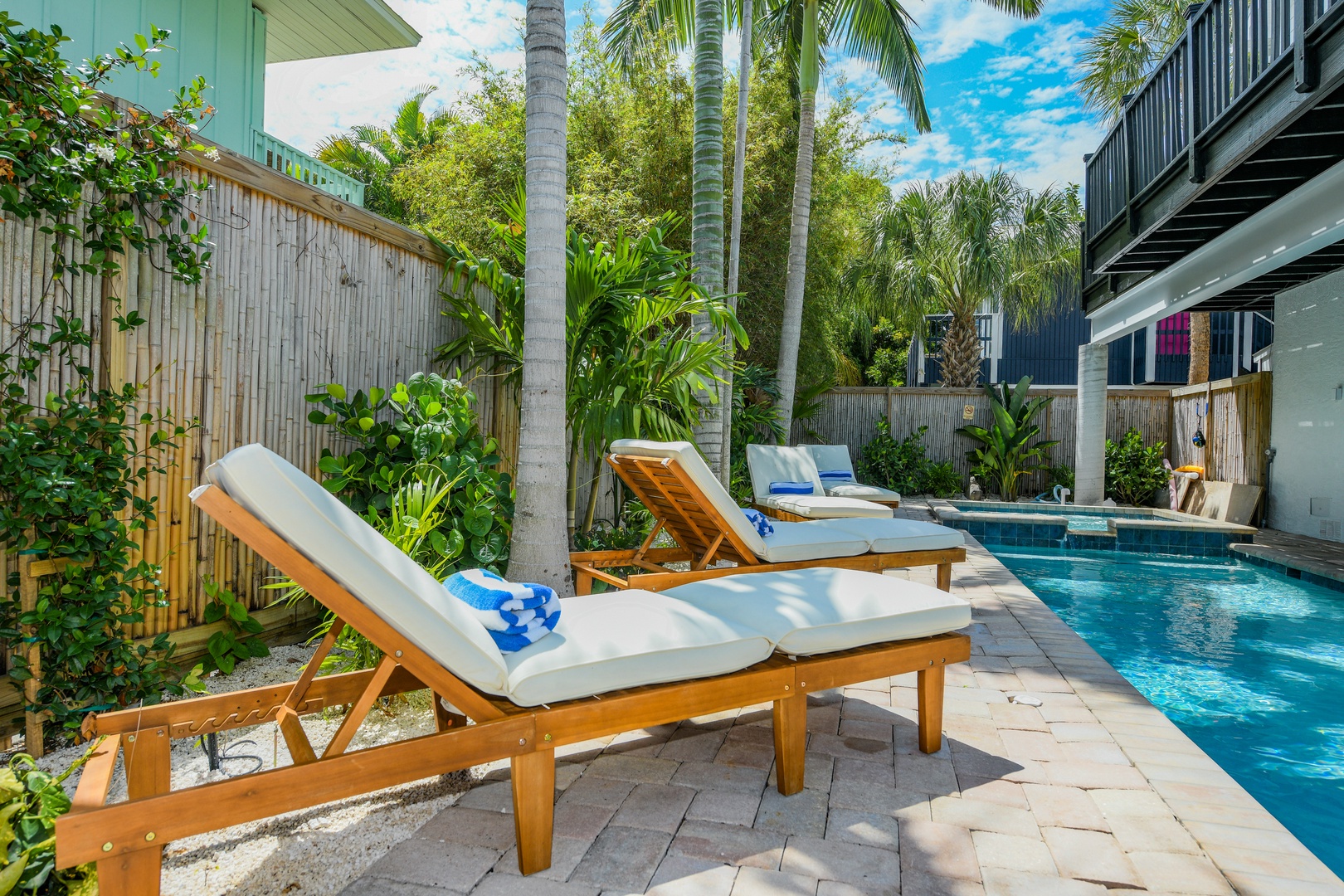 Private Pool and Lounge Chairs