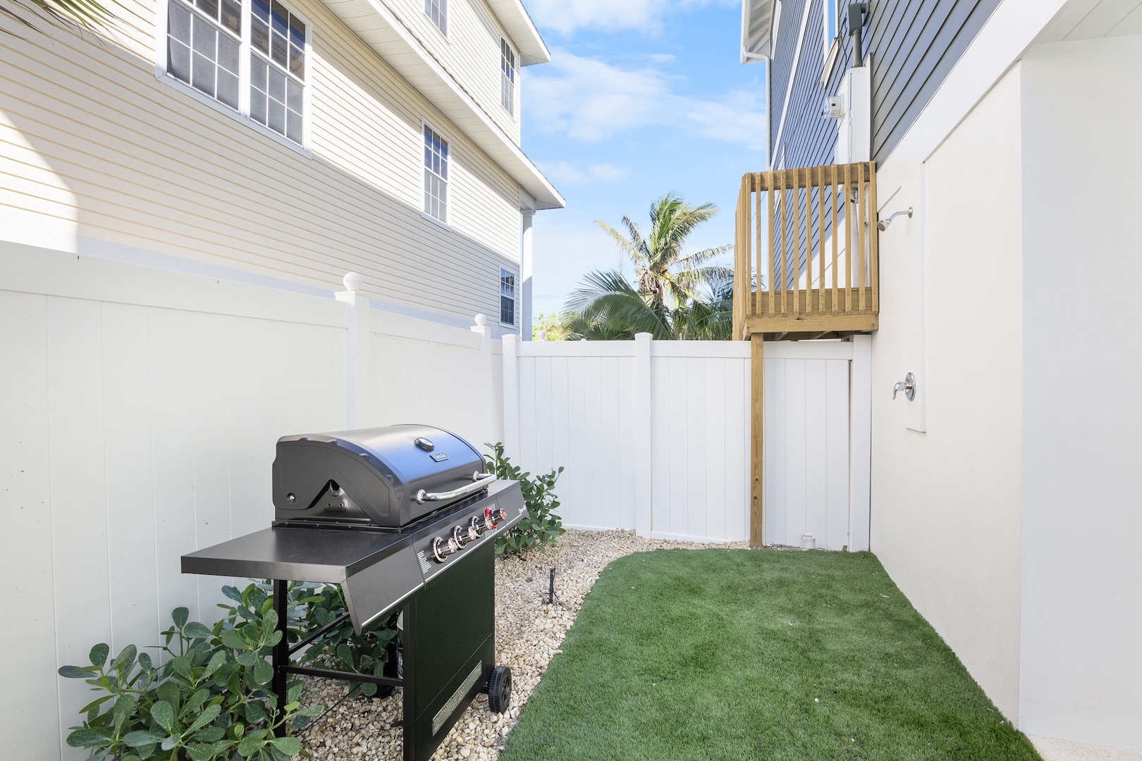 Outdoor Grill, Outdoor Shower