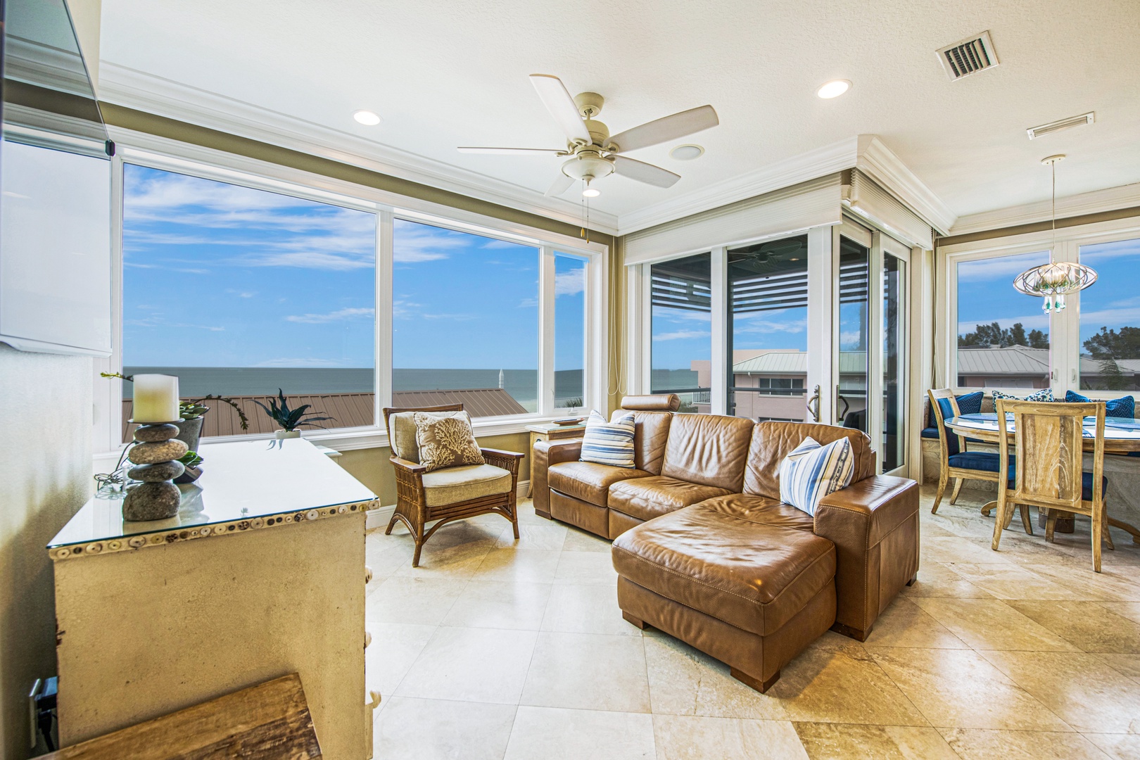 Side A - Upper Level - Living Area - Views of Gulf