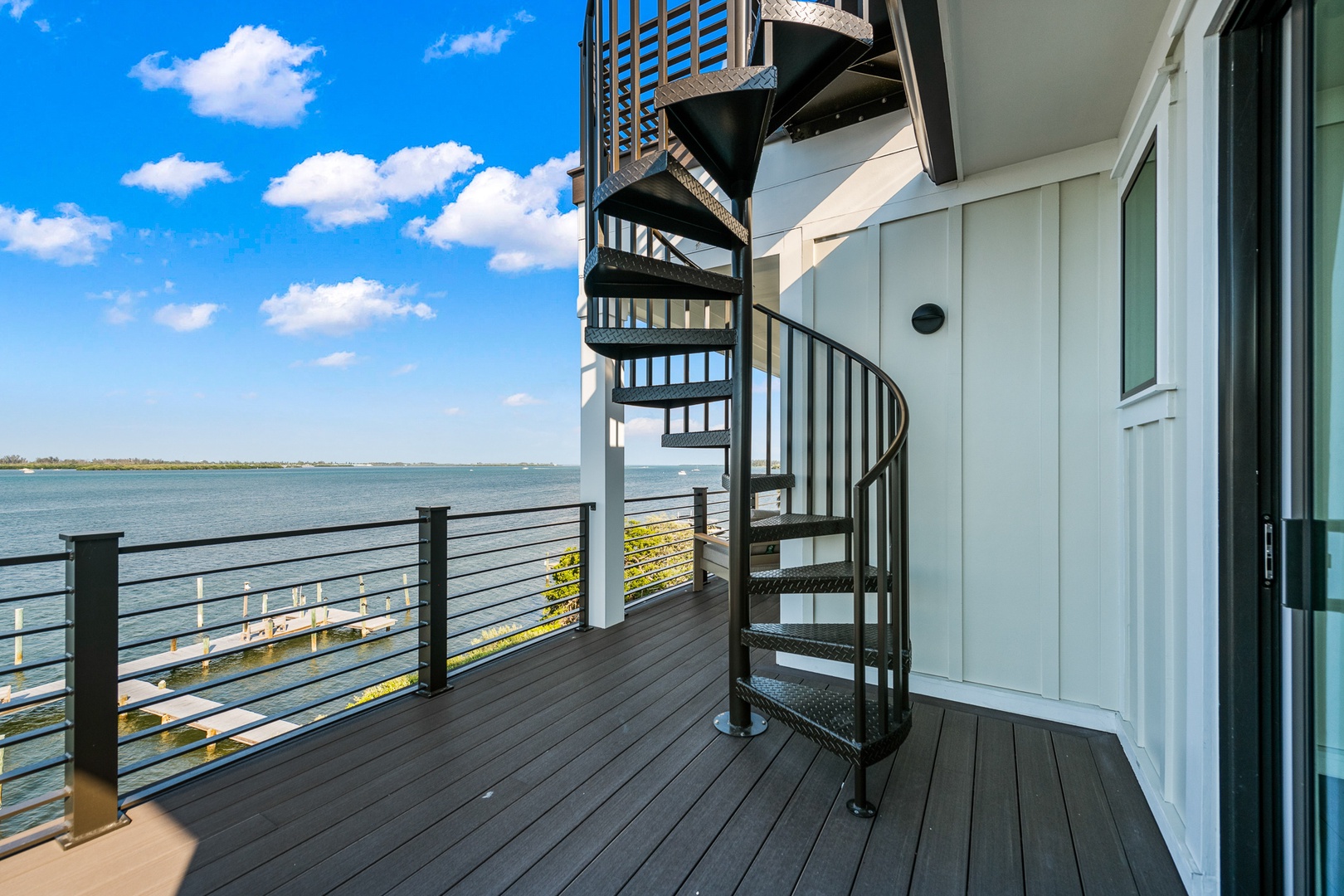 Stairs to Rooftop Deck