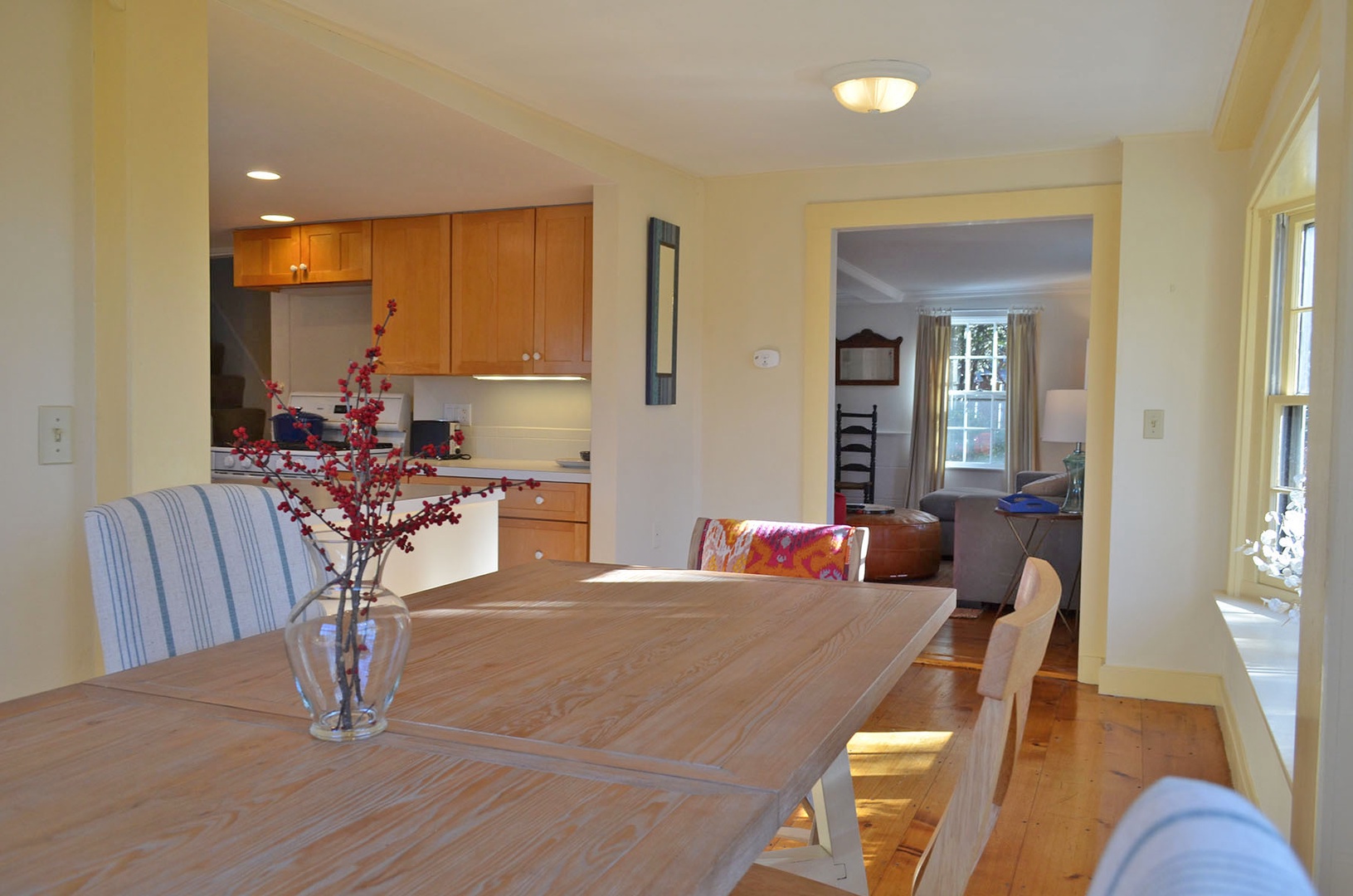 View from the dining room toward the Kitchen and Living Room.