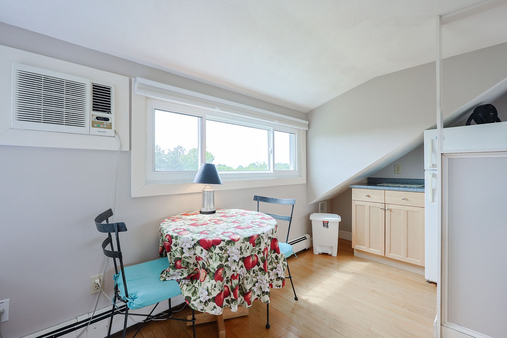 Cozy dining space for two within the in-law suite.