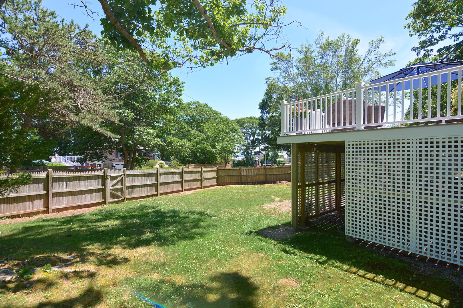 Spacious backyard for the kids to play.