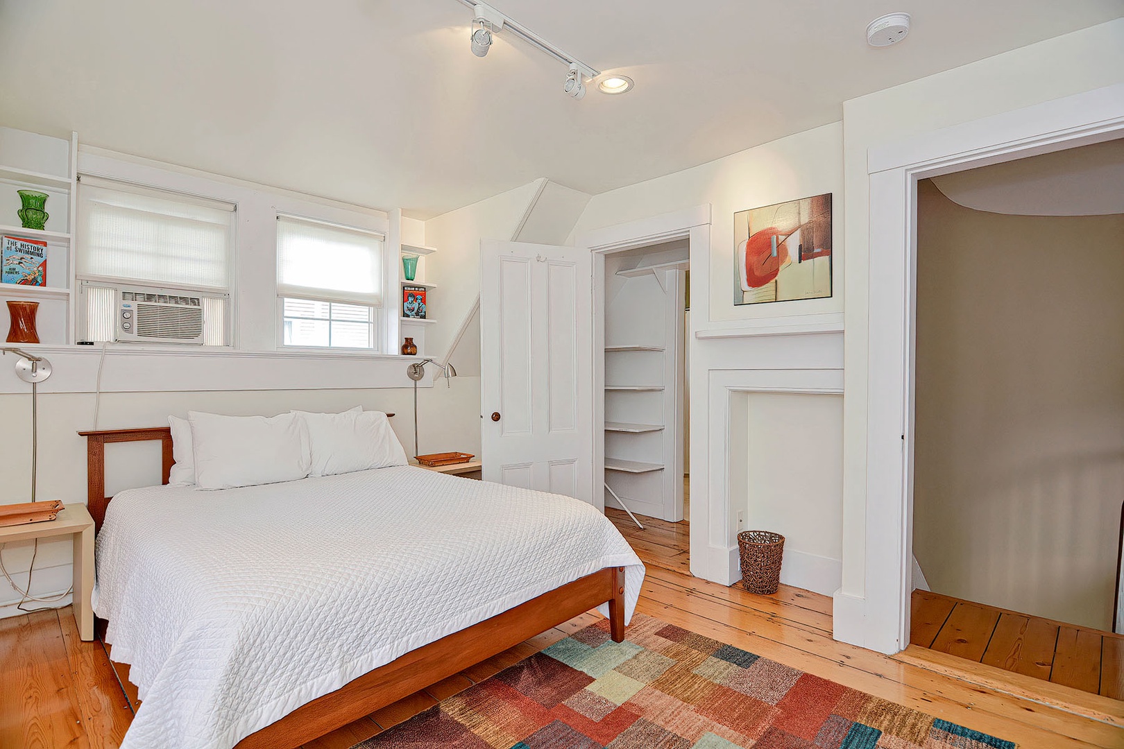 BR 2: A shared bath is accessible through the closet door.