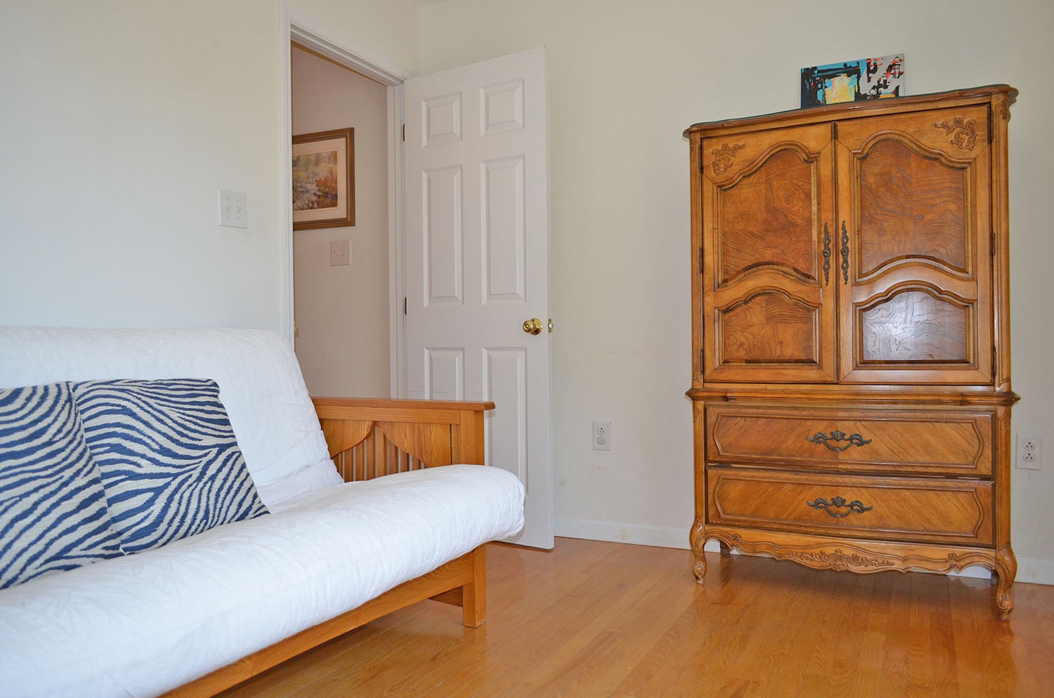 The 3rd bedroom is perfect for a quiet retreat or sleeping area.