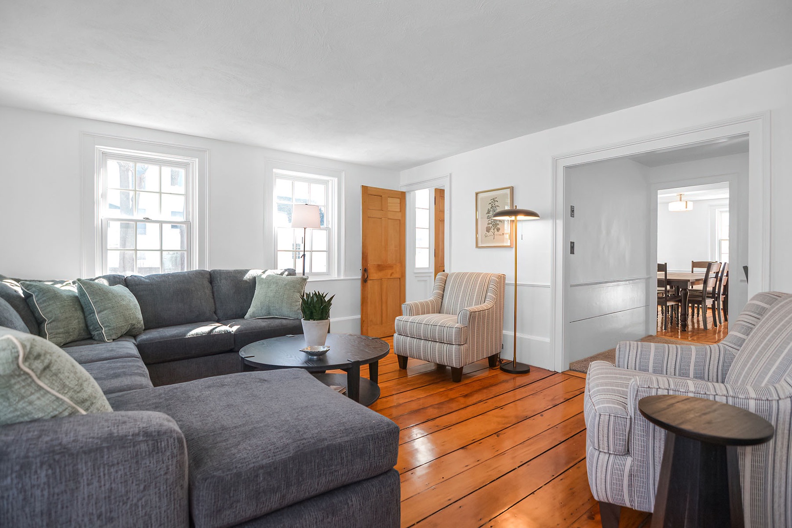 The living room is a bright and welcoming space.