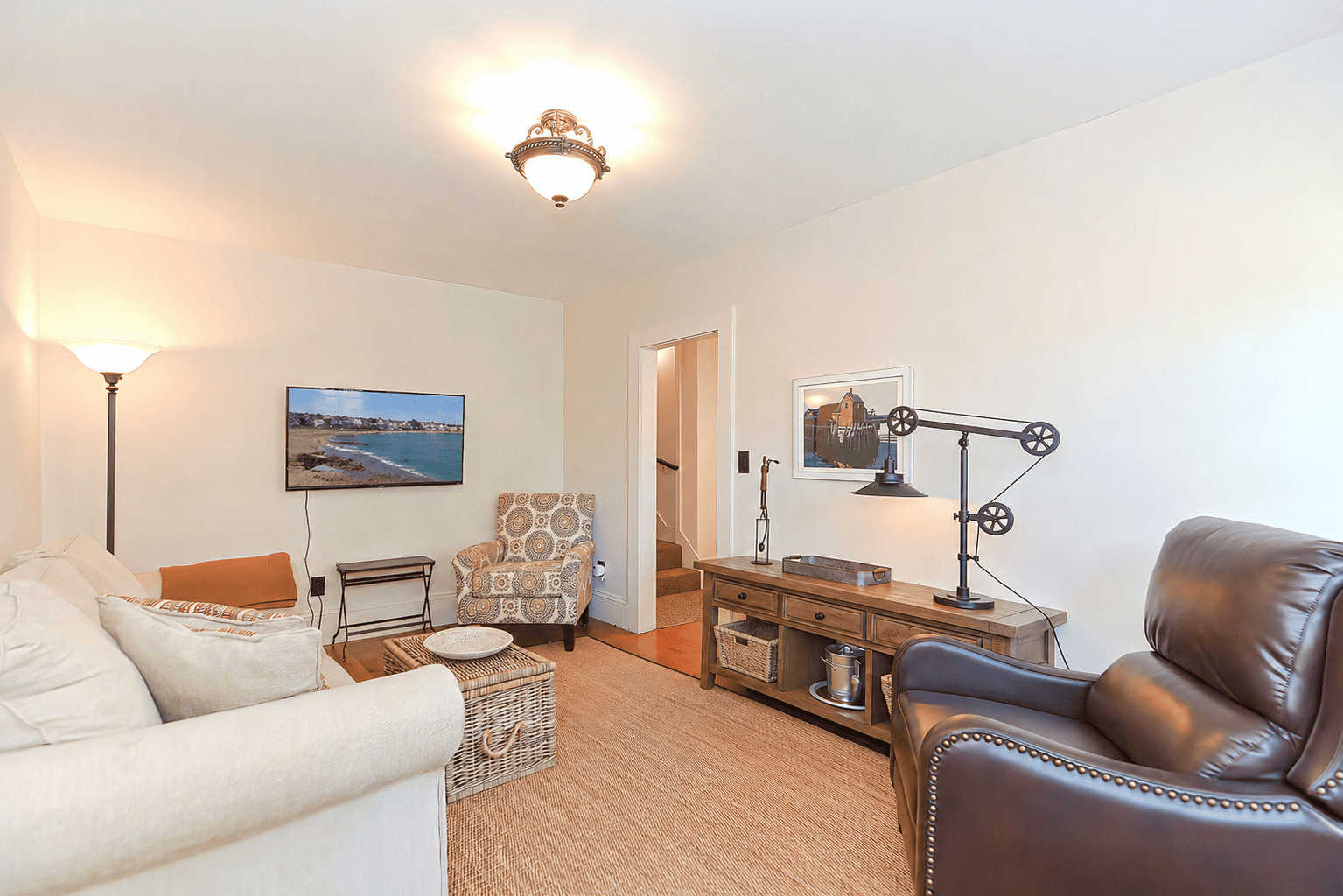 Watch tv or gather with family in this comfortable space.