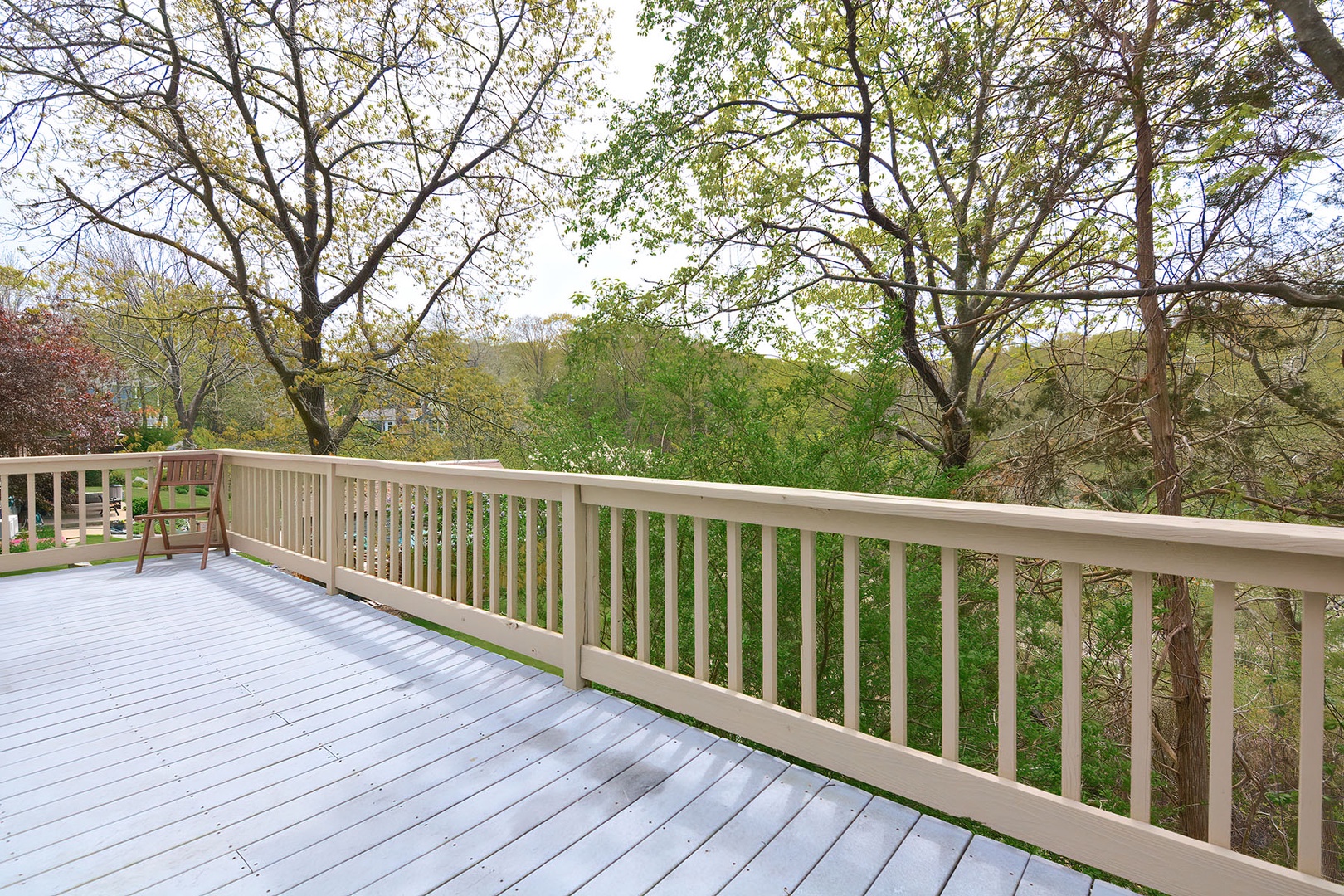 Feel the fresh air from the deck.