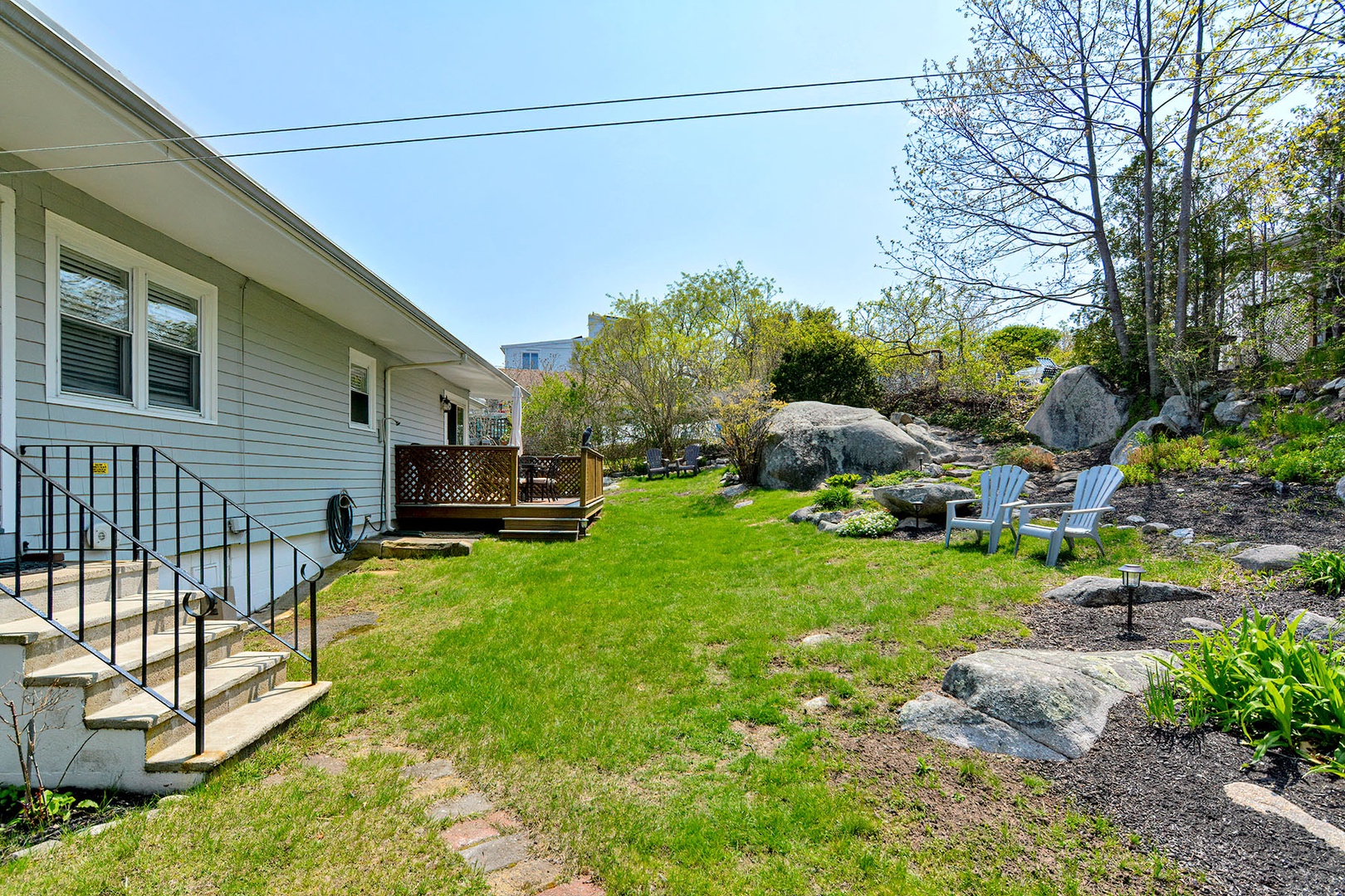 Another view of the backyard.