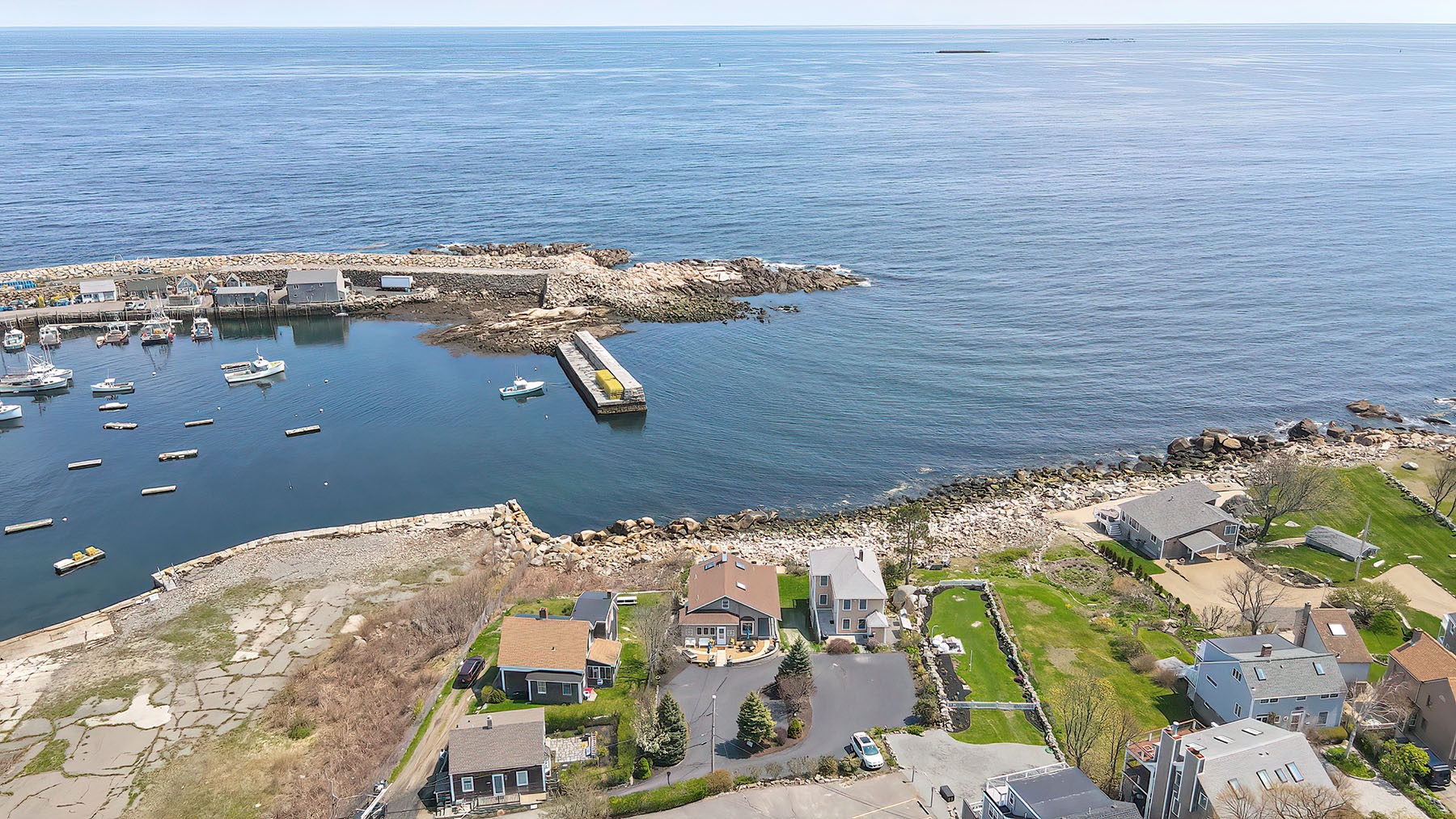 Pigeon Cove from the air.