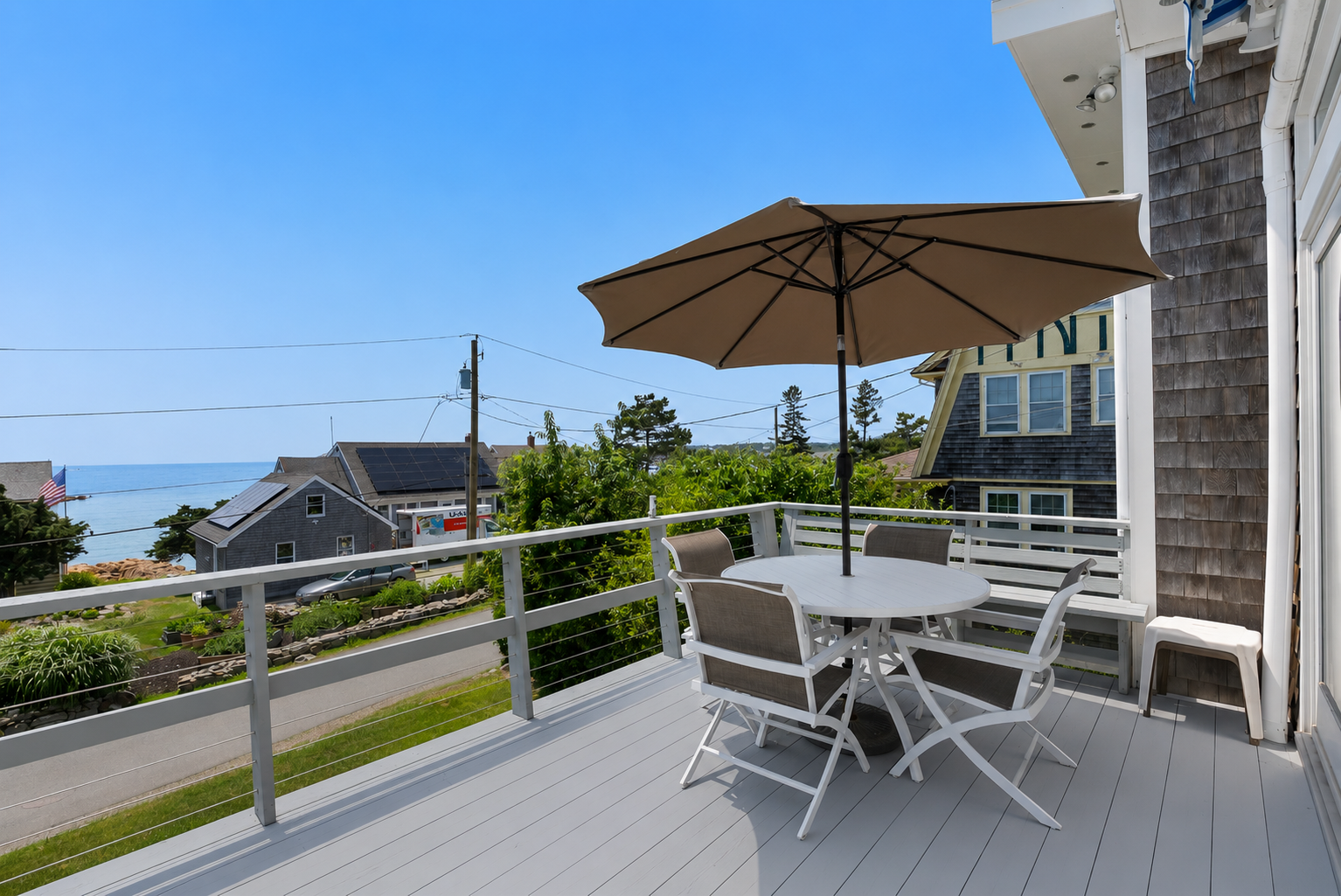 The ocean view deck.