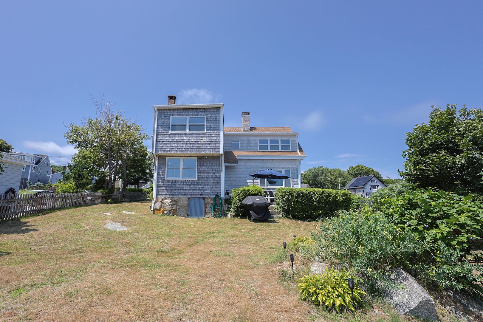 Rear exterior of the house.