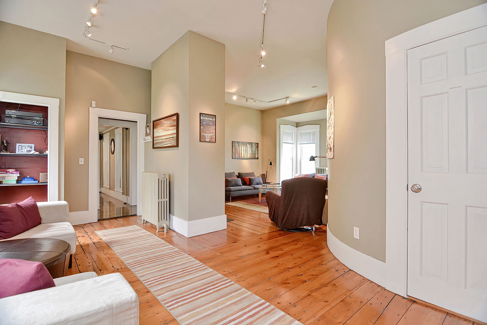 View into the sitting room.