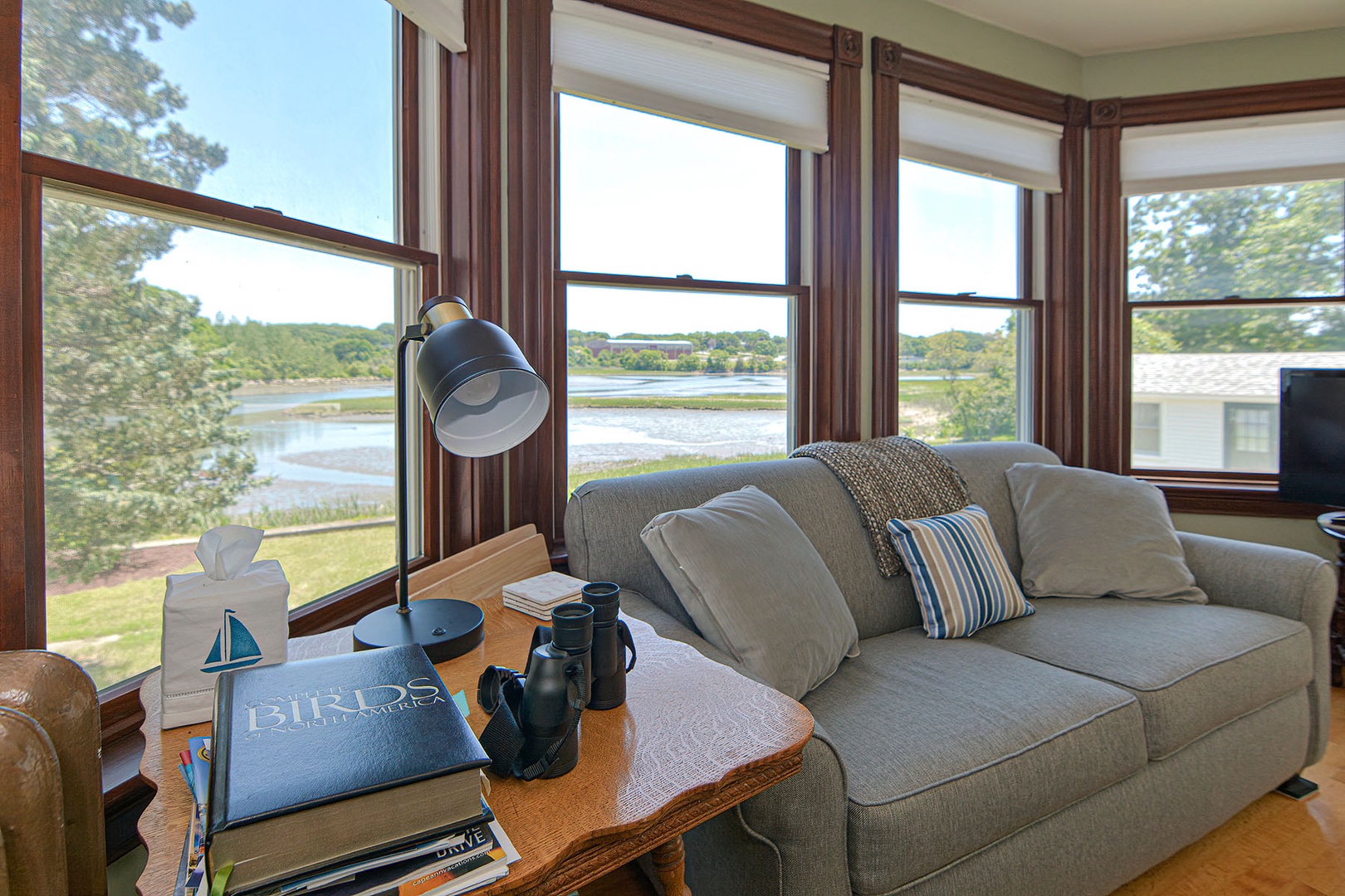 Pond views from the living room