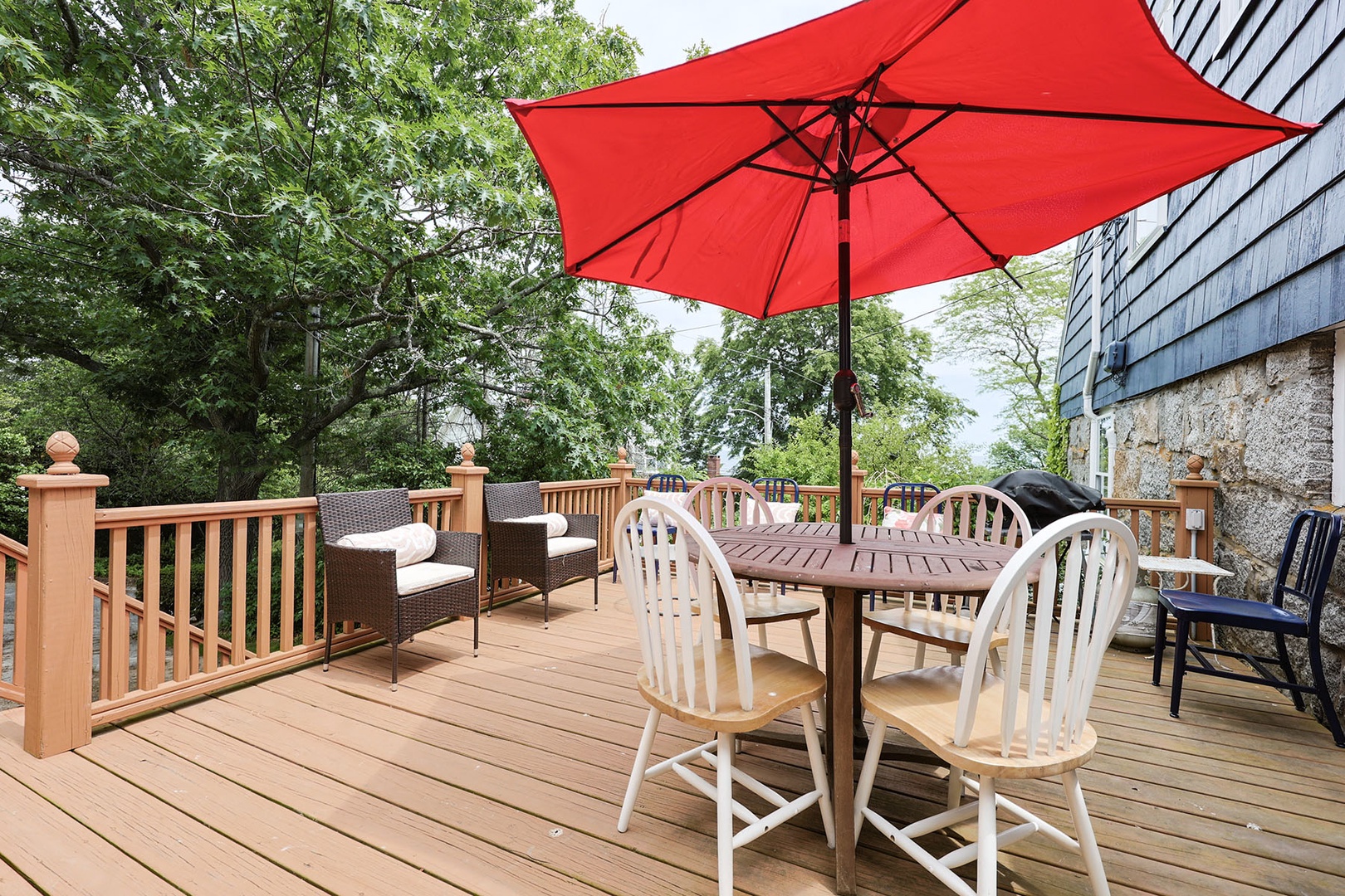 Relax on the deck and catch the ocean breezes.