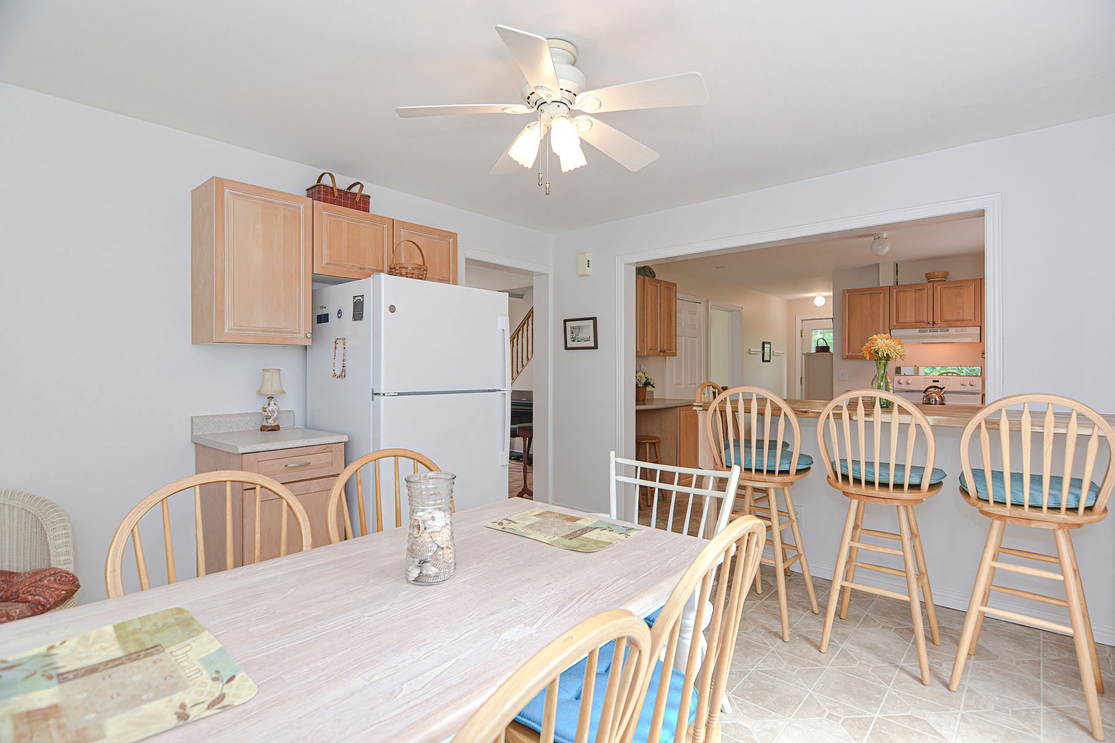 Dinning table with 6 seater and more.