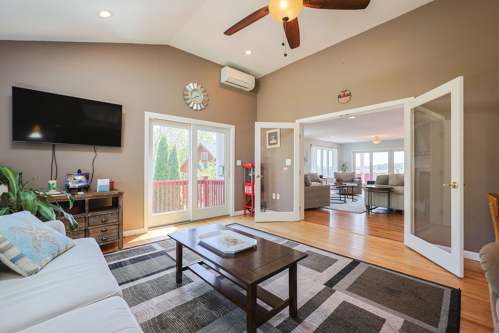 View from the den, looking towards the living room