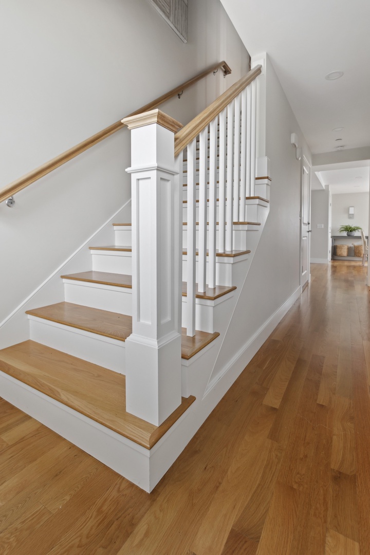 Stairway to the top floor.