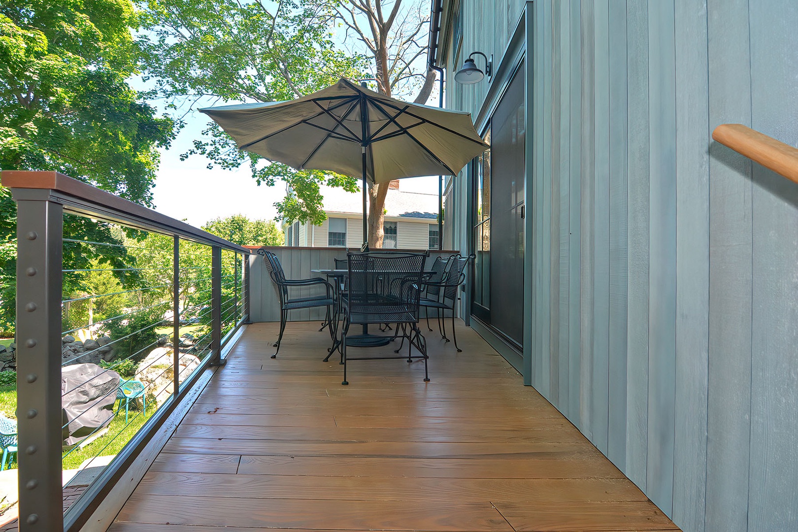 Deck off of the main living area.