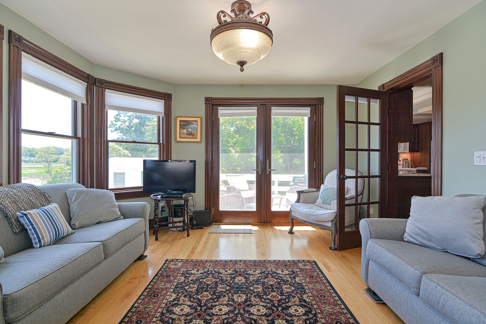 Living room with lots of natural light