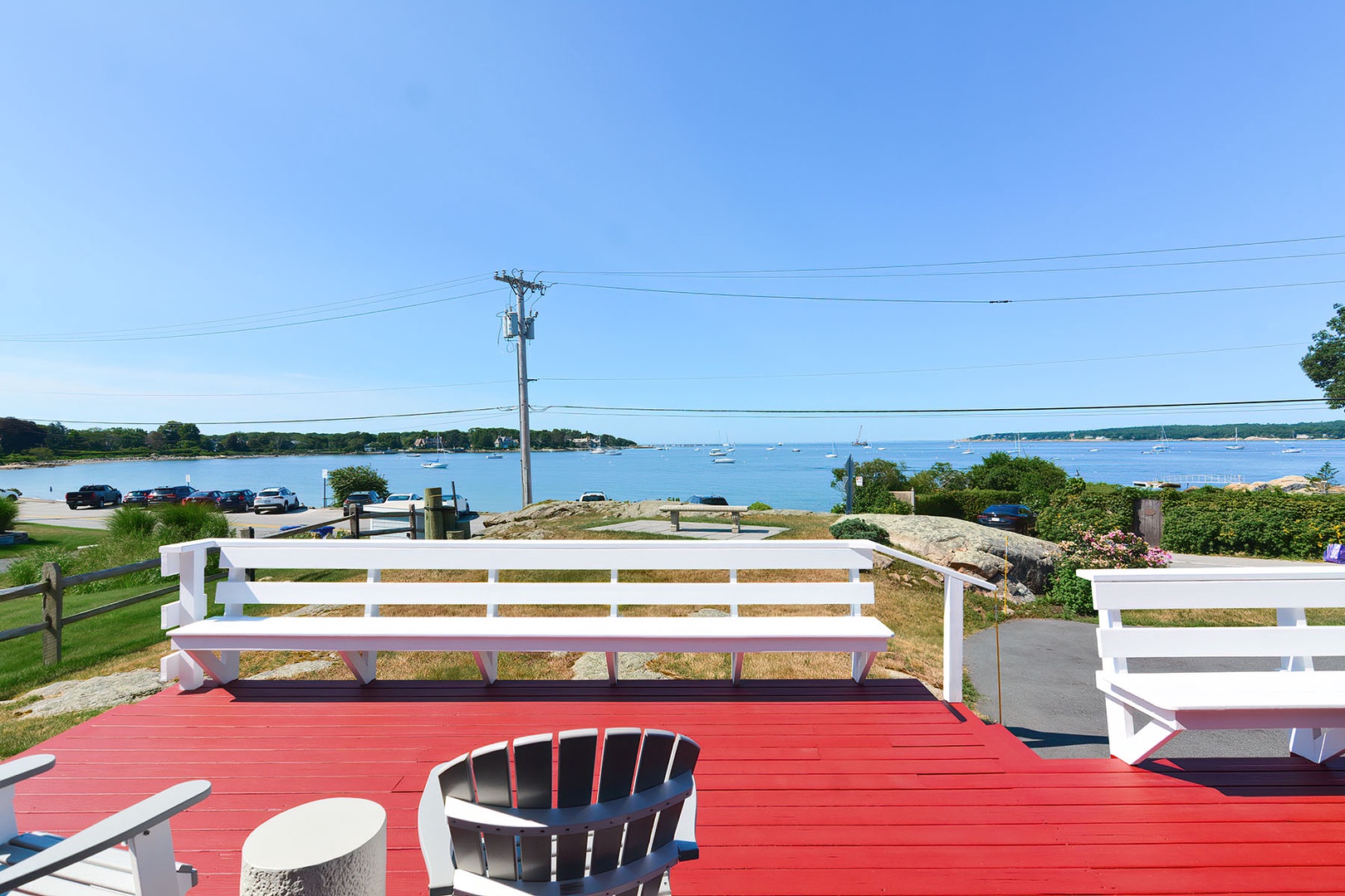 Enjoy the water view from the large deck.