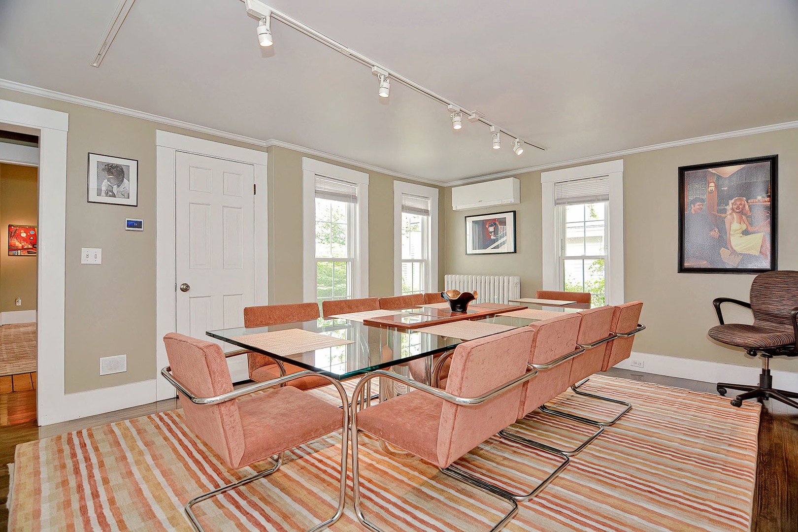 Dining room with seating for 10.