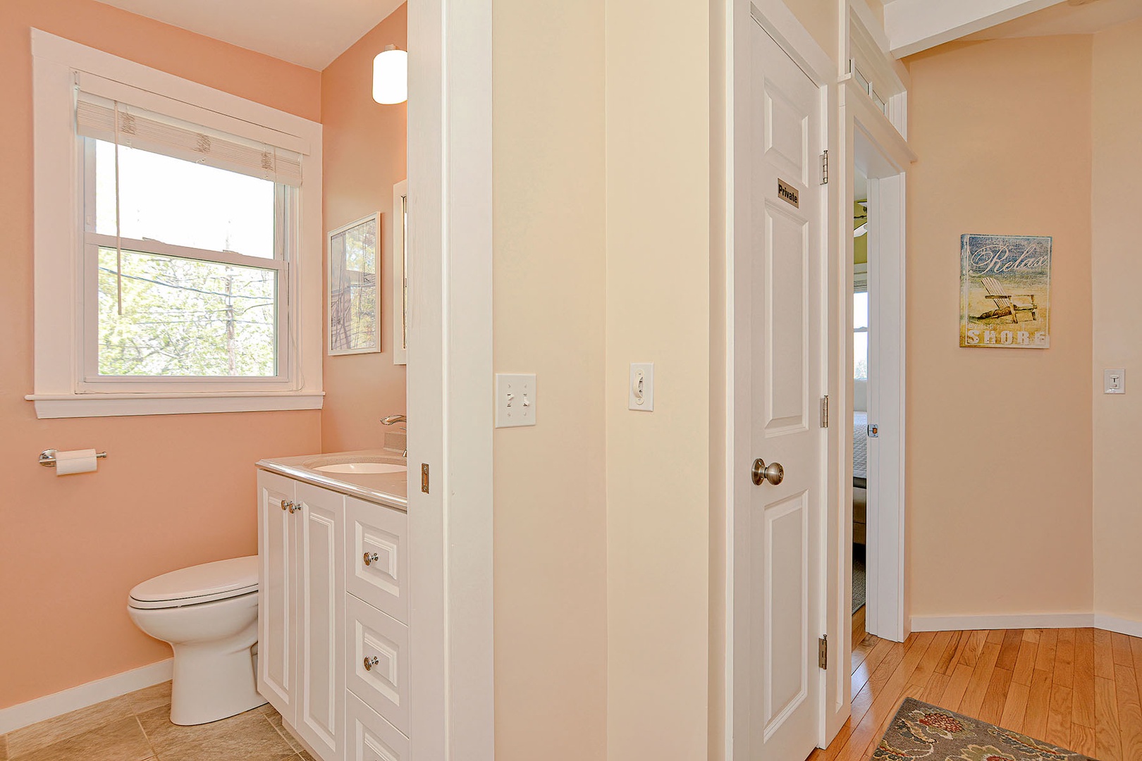 Second bathroom is just off bedroom 3.