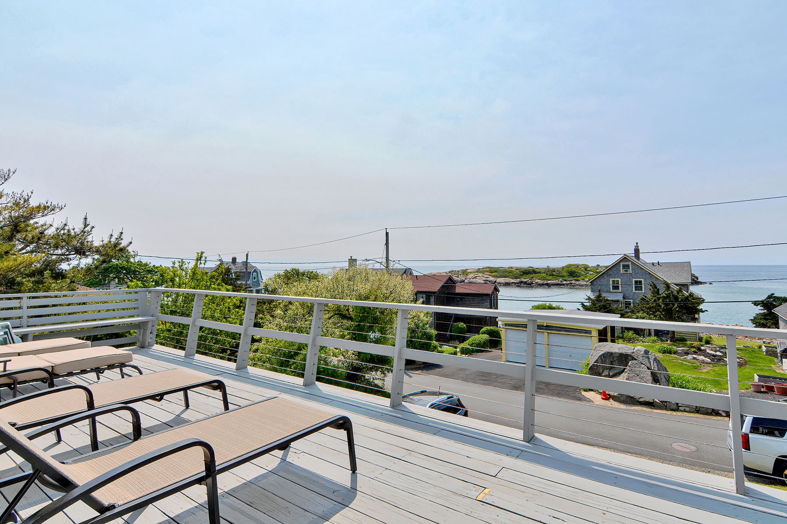 The beautiful ocean view deck.