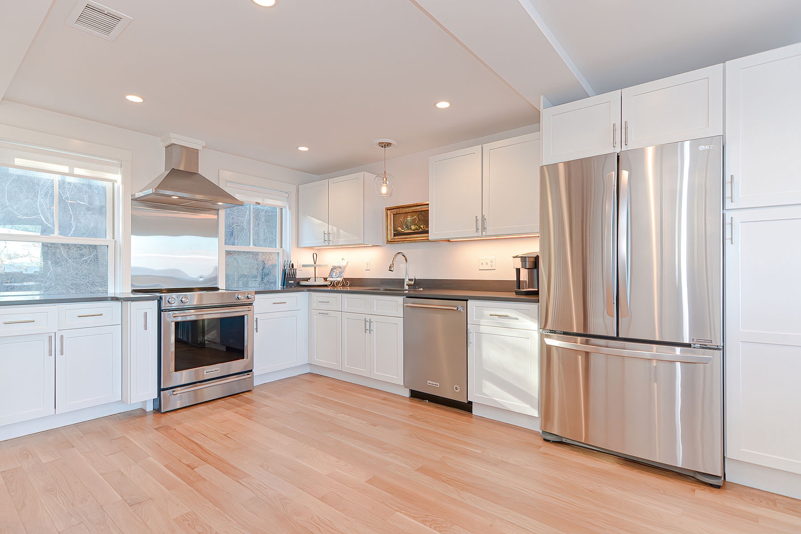 Spacious open plan kitchen