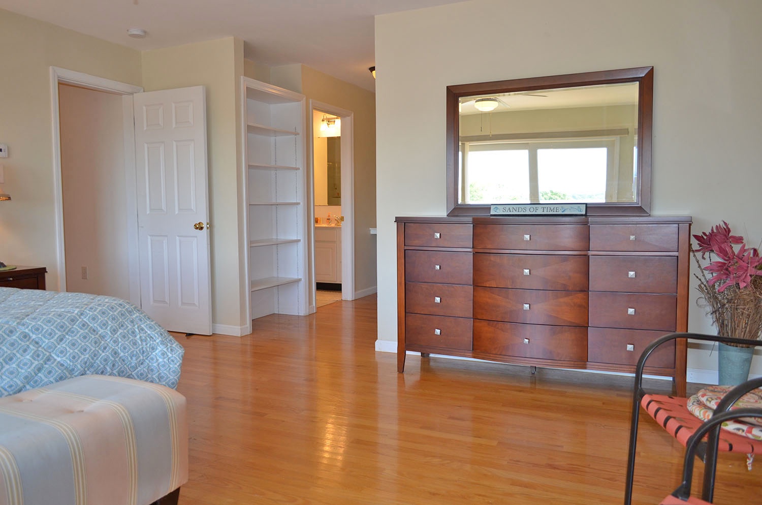 Plenty of storage in the Master suite with a vanity area off the bath.