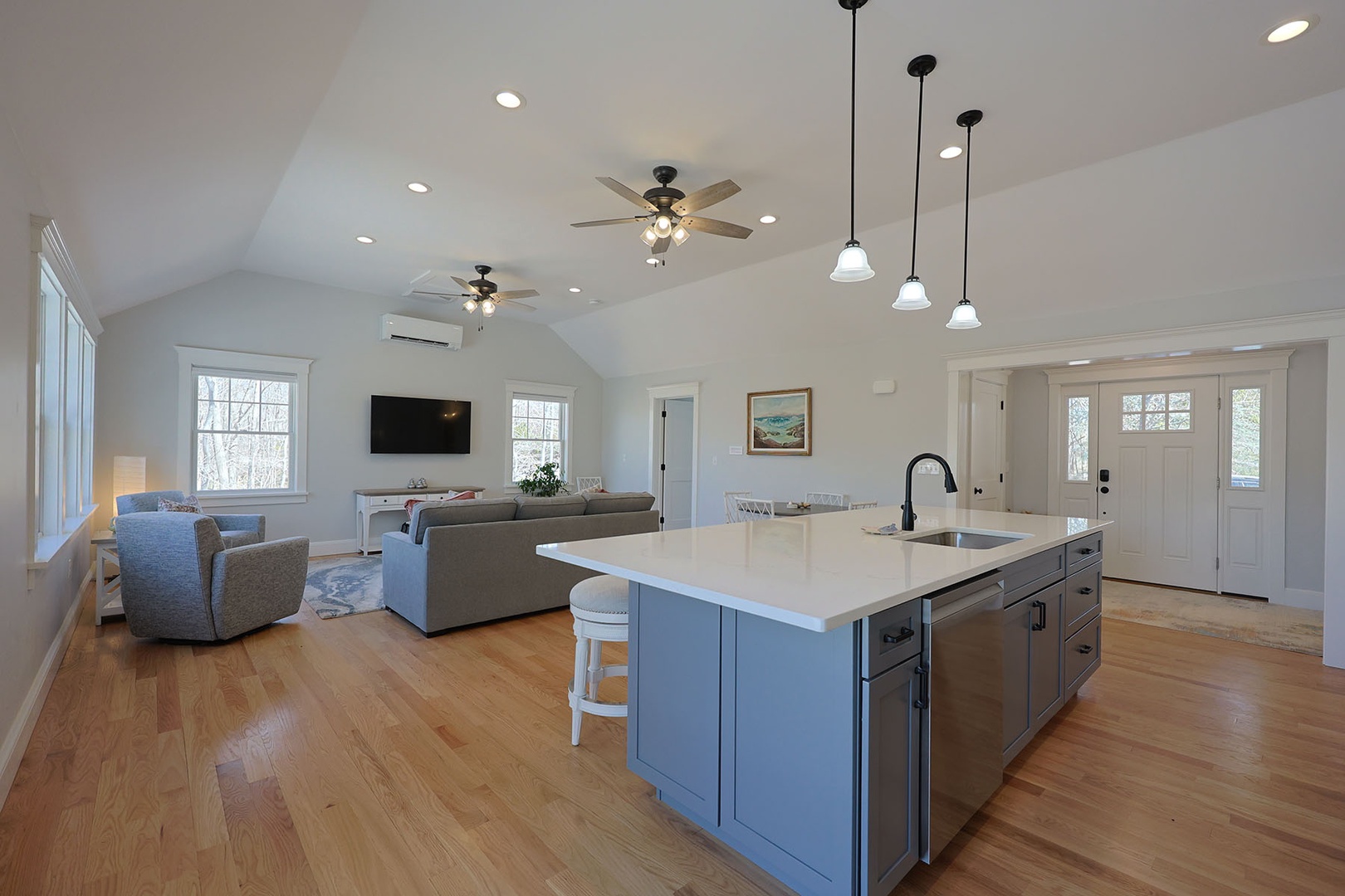 Kitchen Overlooking Living Room.