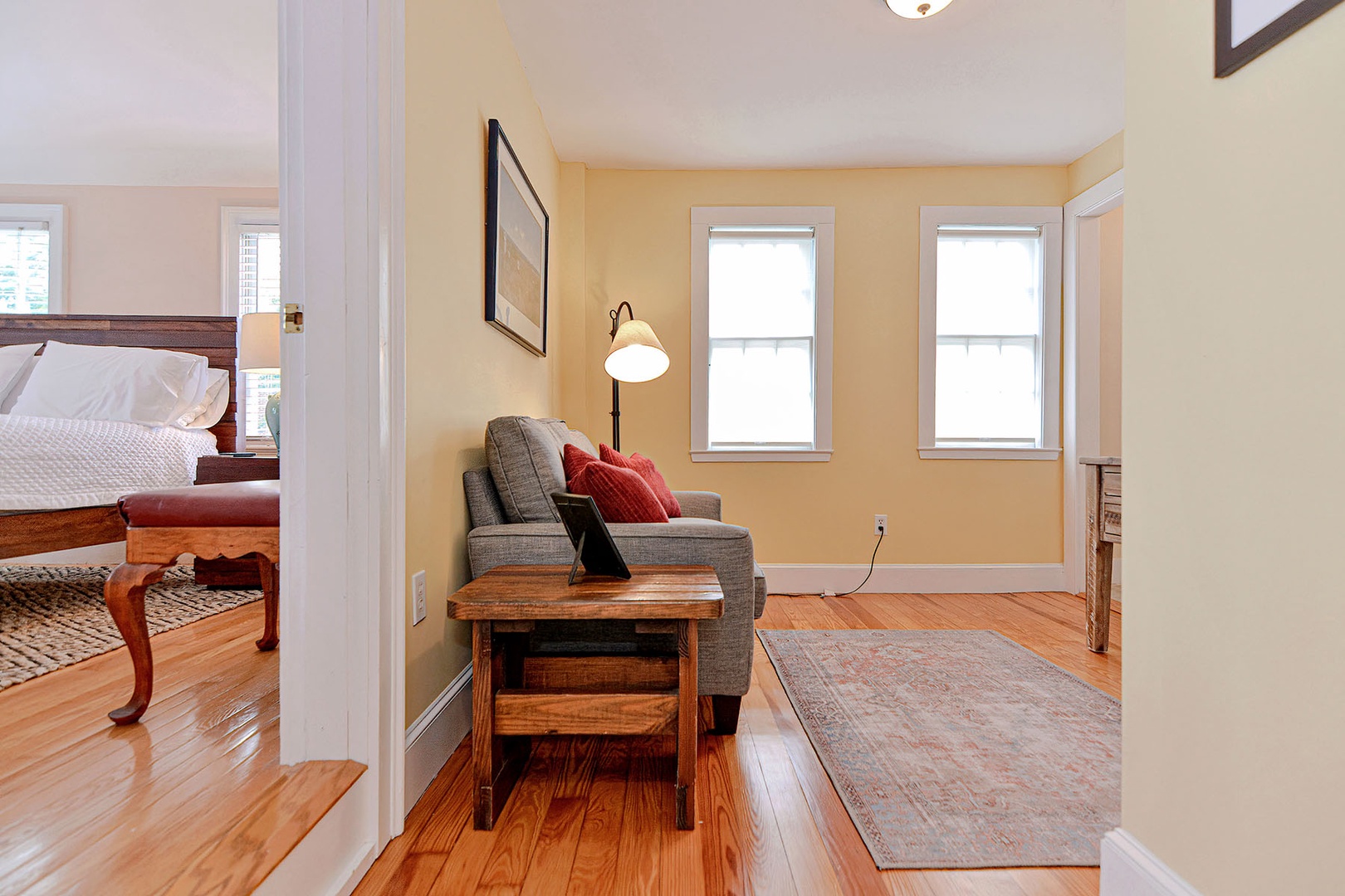 The view you'll see before entering the room.