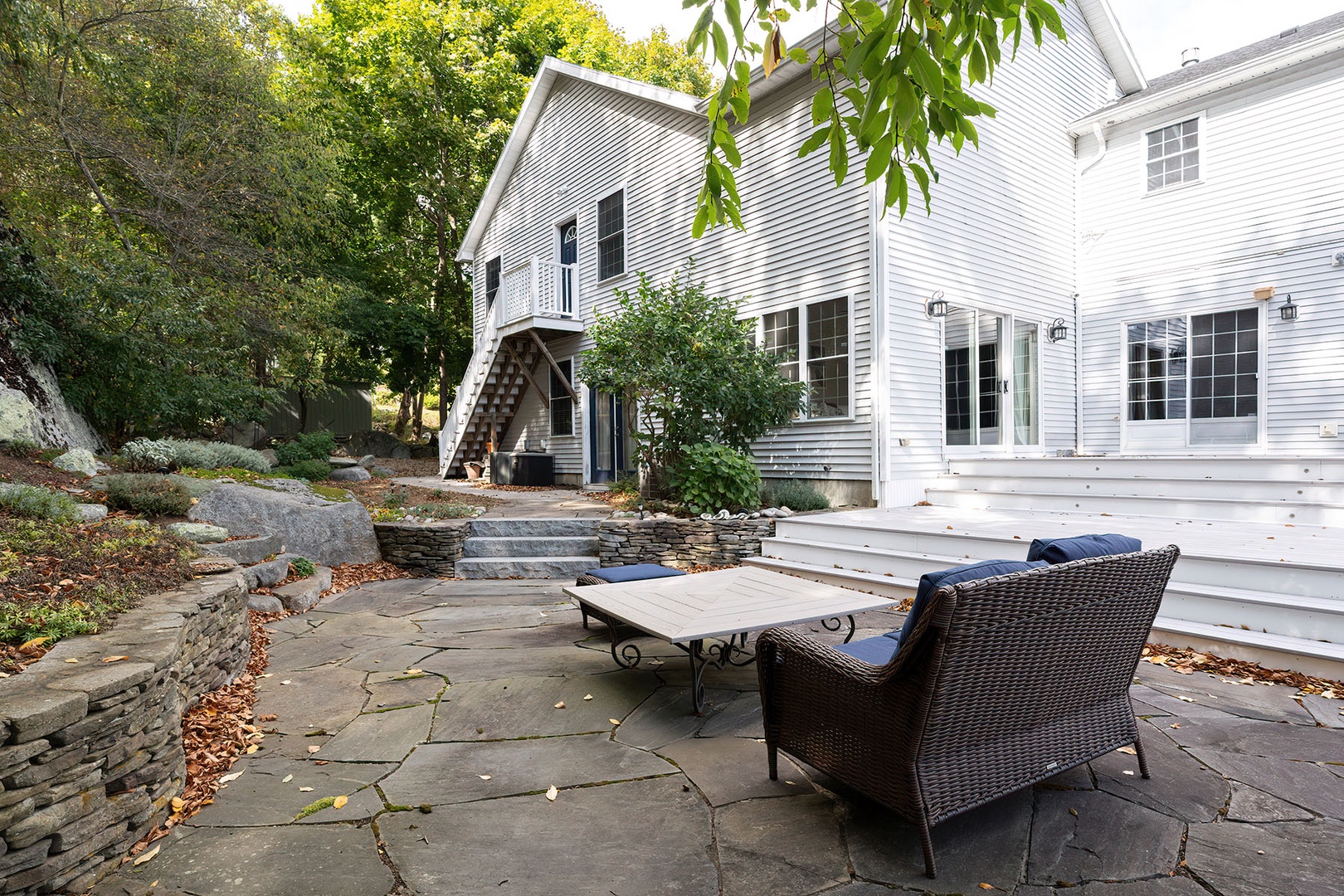 Private patio and deck