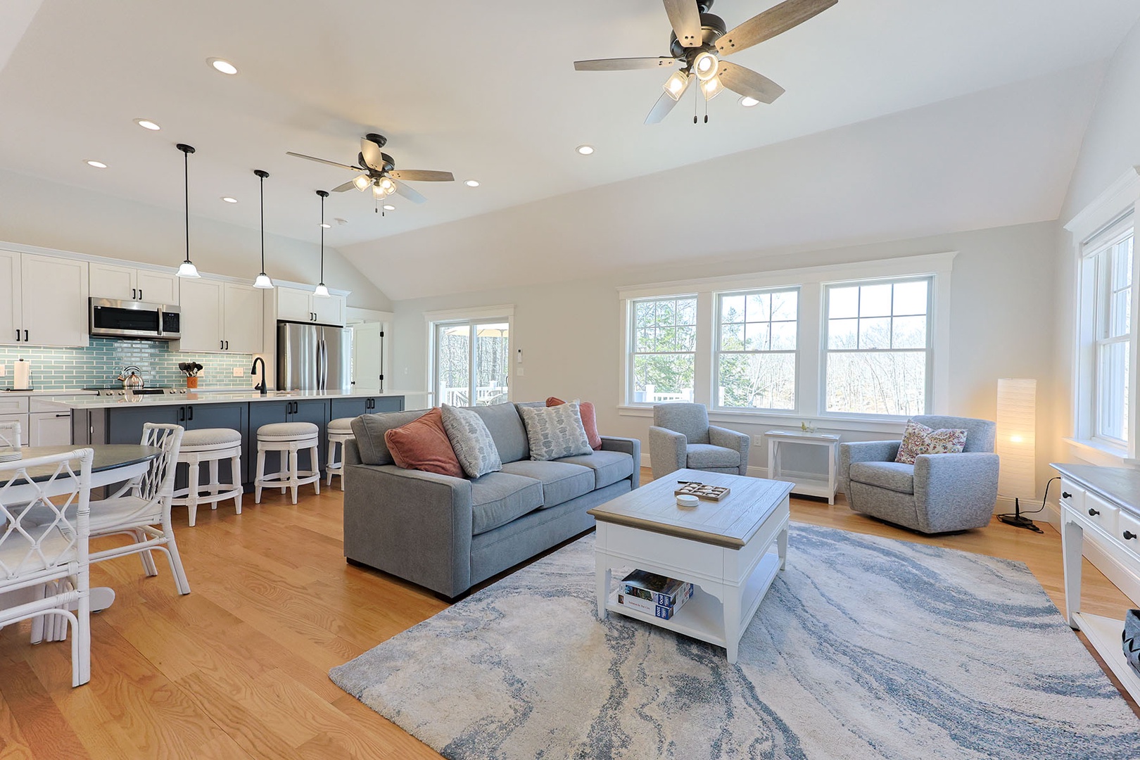 Spacious and comfortable living room.