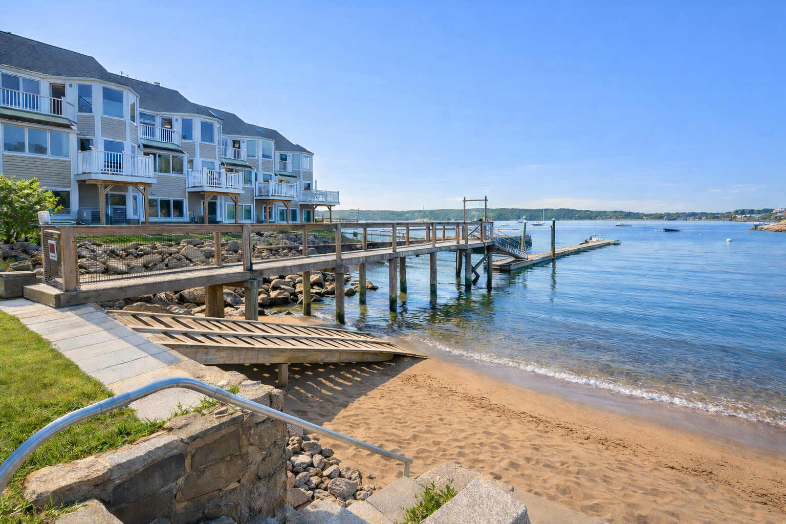 A private ramp available for small, non-motorized boats.