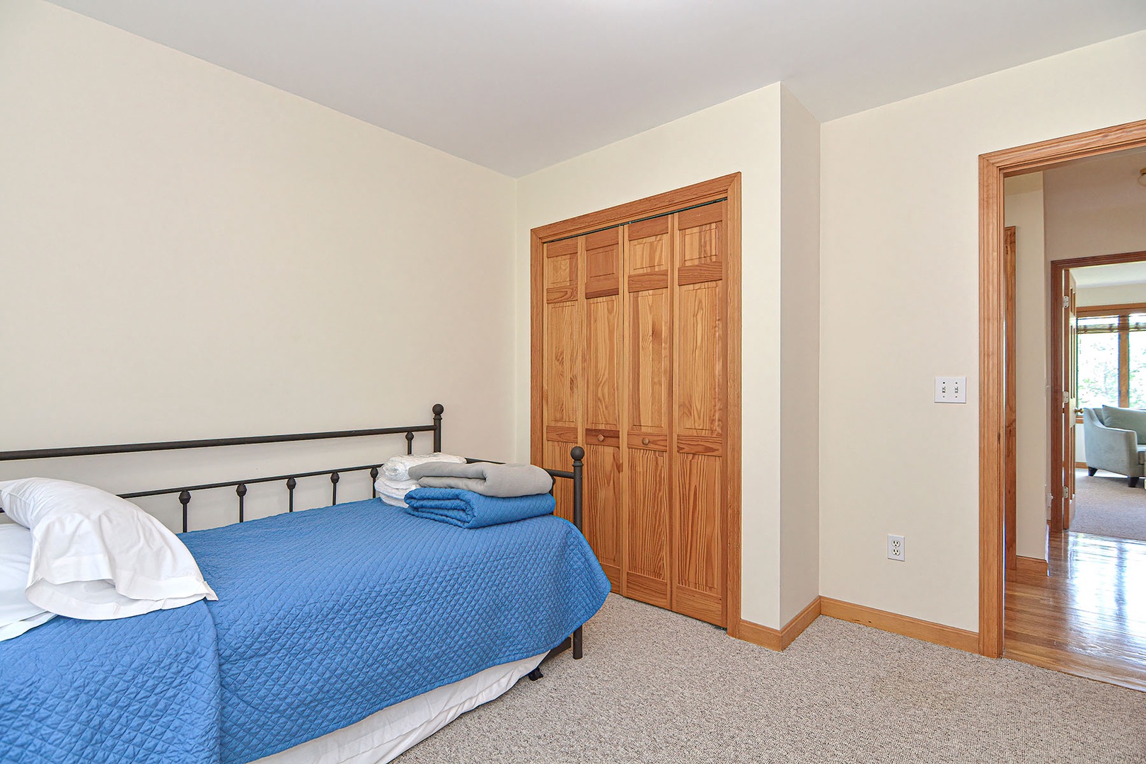 Generous closet space.