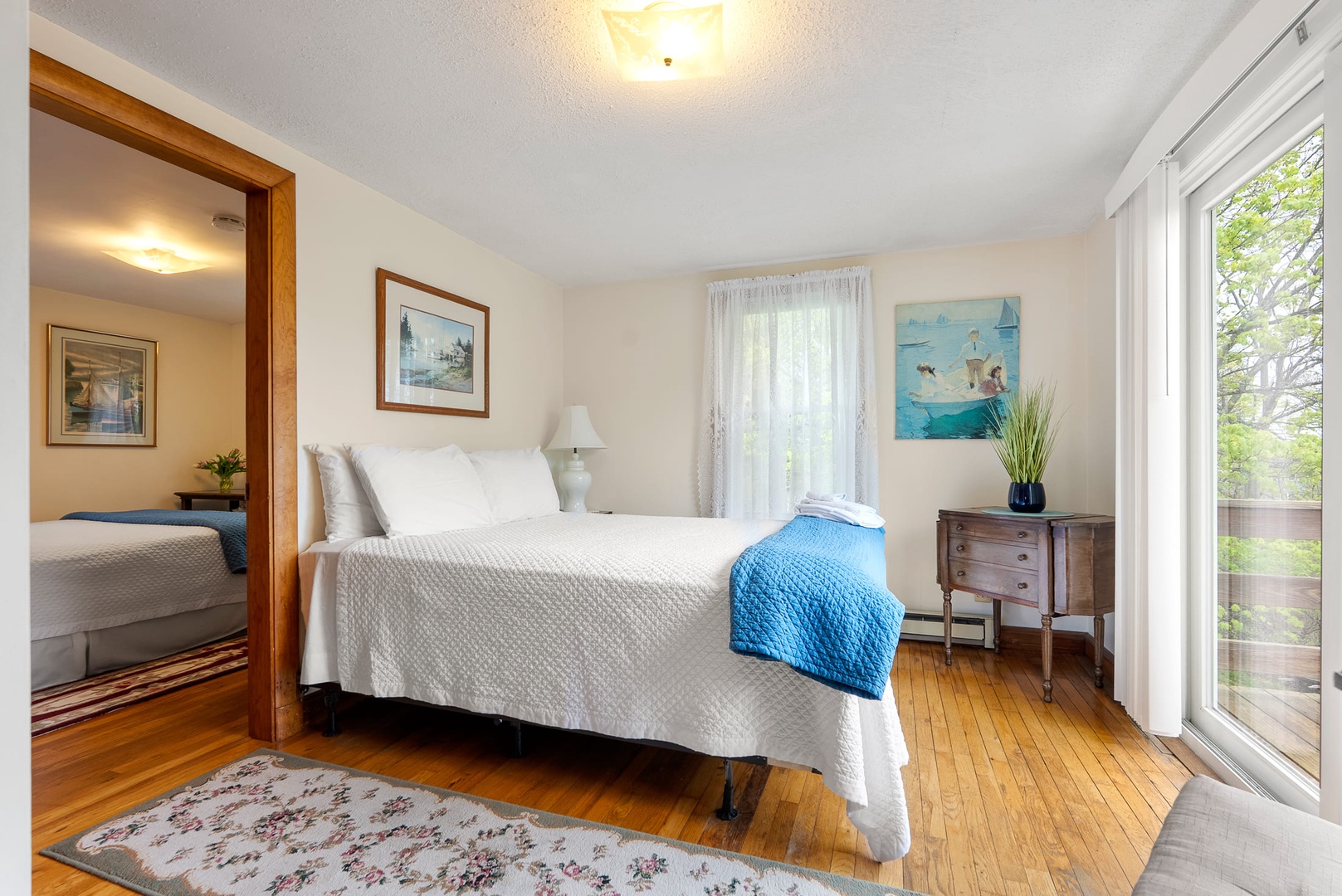 The second bedroom is right next to the primary bedroom.