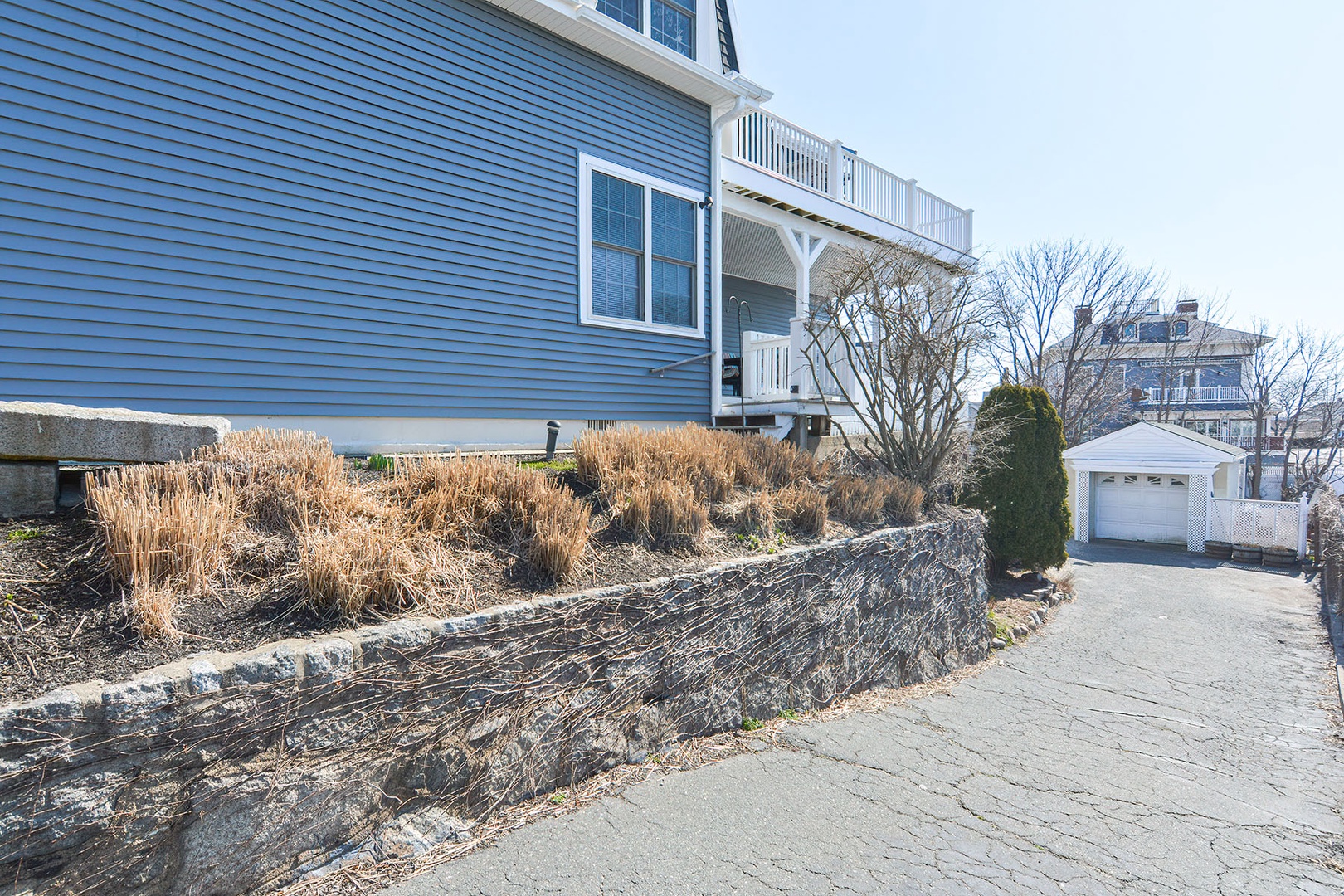 The driveway. Guest parking is at the rear of the house.