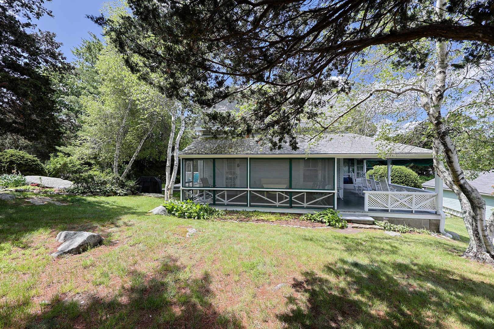 Side view of the house.