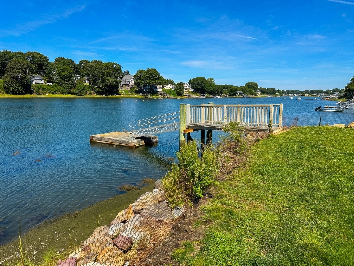 Enjoy the private tidal dock for swimming and boating.