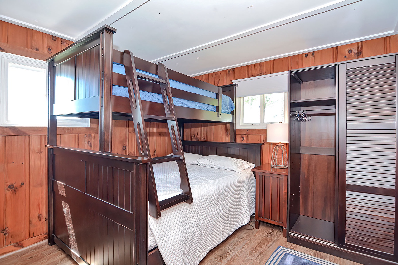 BR 2: This room has a Full bed and Twin bunk bed.