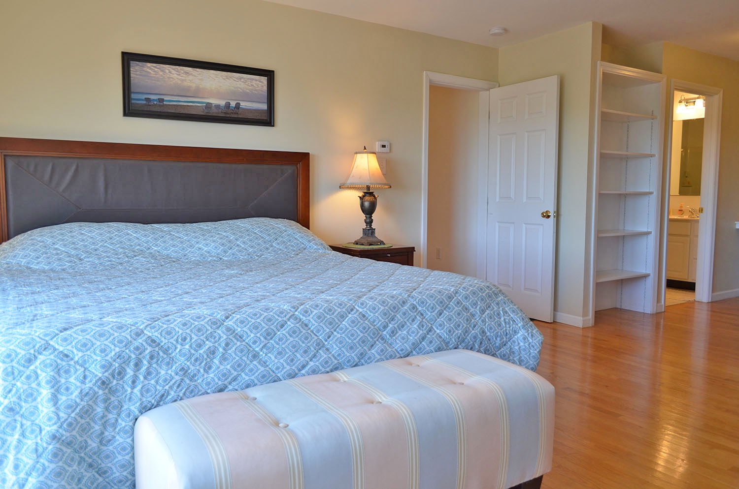 The Master bedroom has a King bed and ensuite bath.