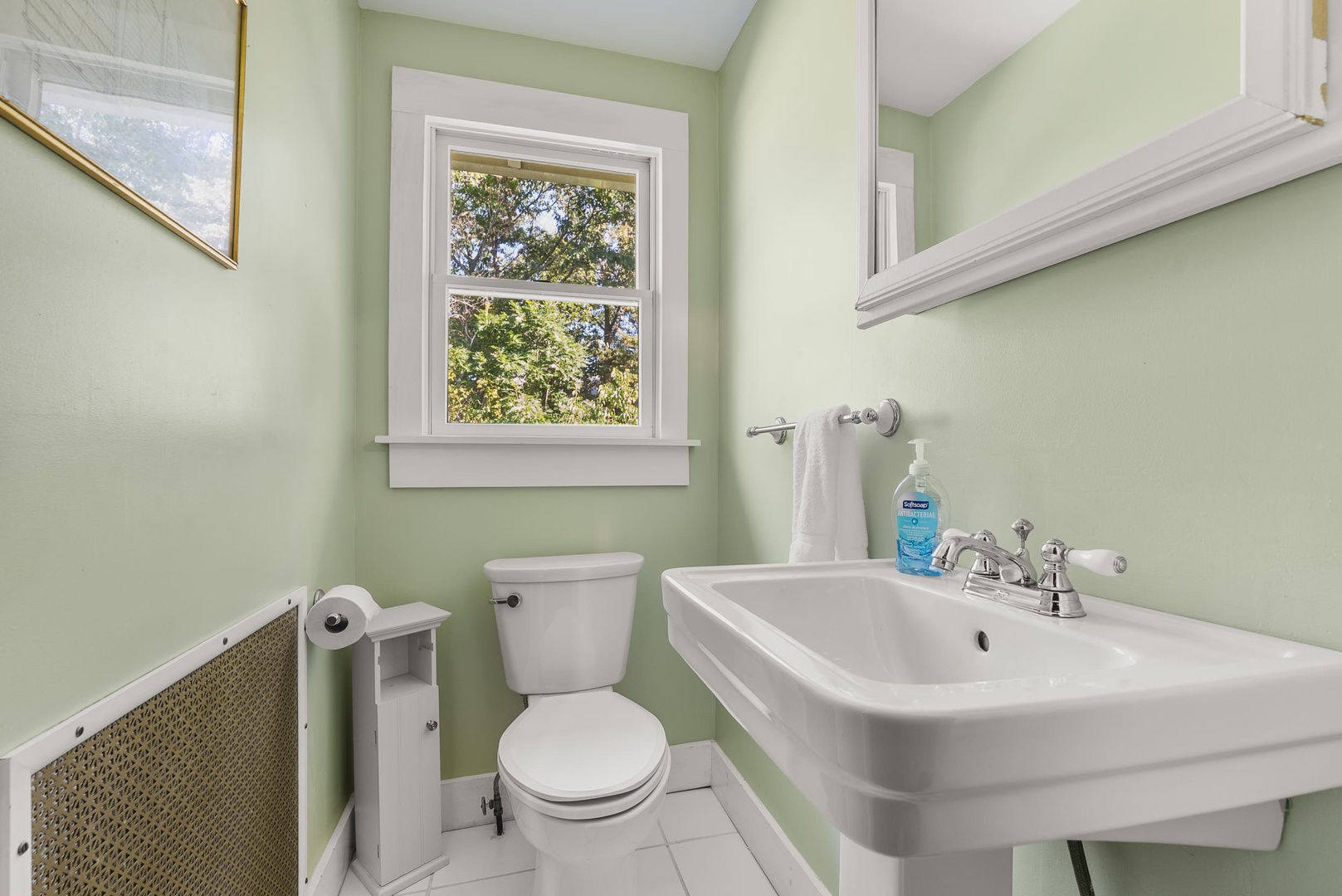 Second floor half-bathroom