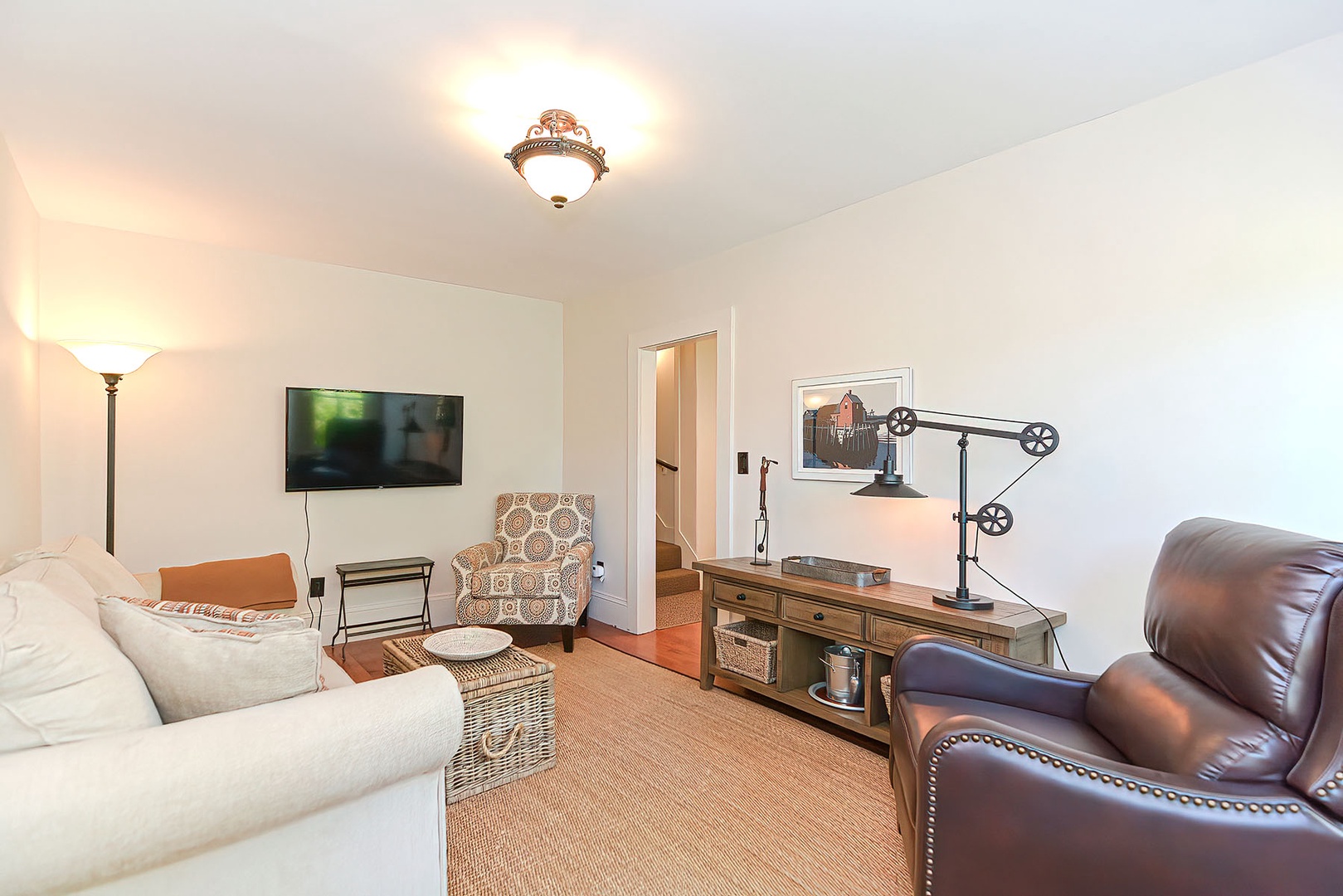 Watch tv or gather with family in this comfortable space.