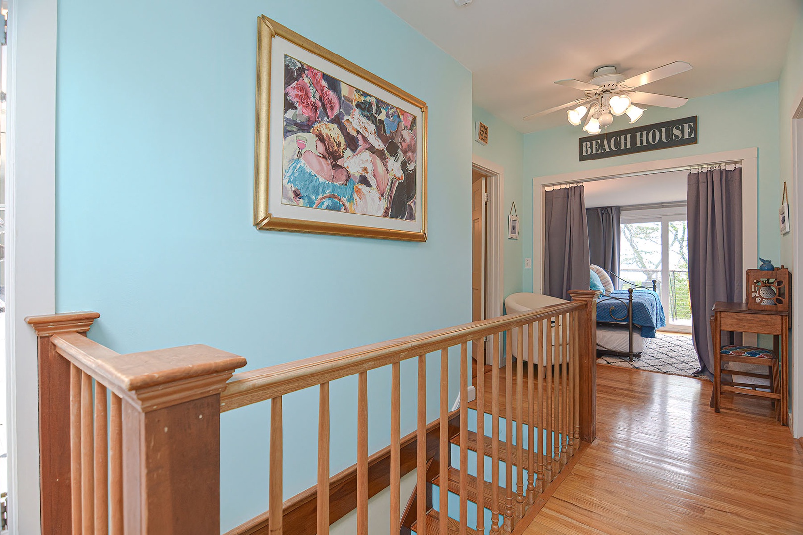 Second floor view beside the stairs.