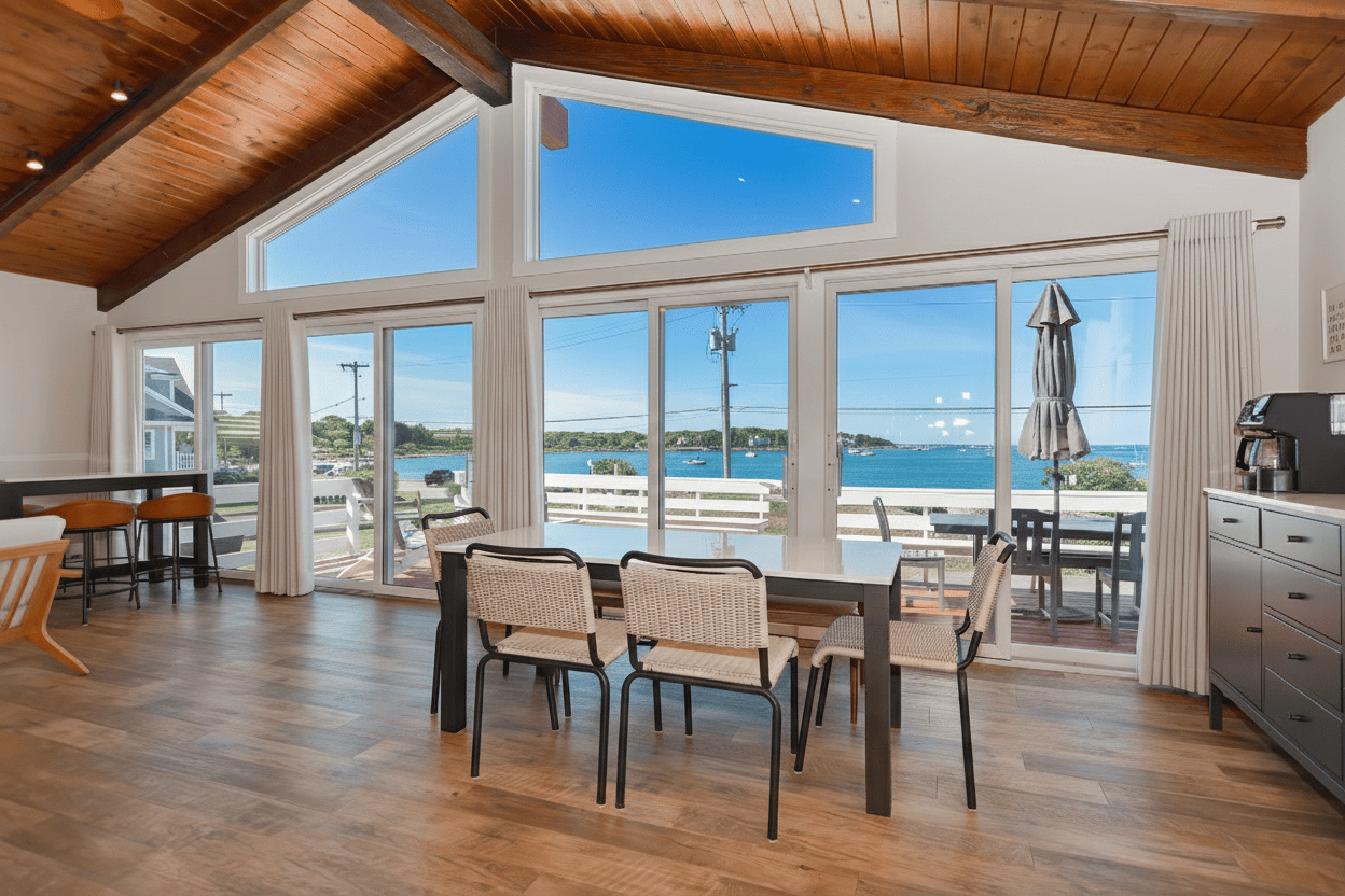 Dining table for 6 or more.