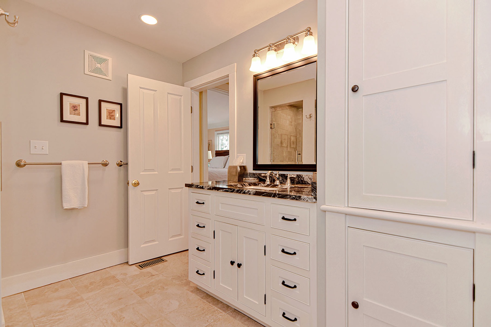 The vanity in the 2nd level bathroom.