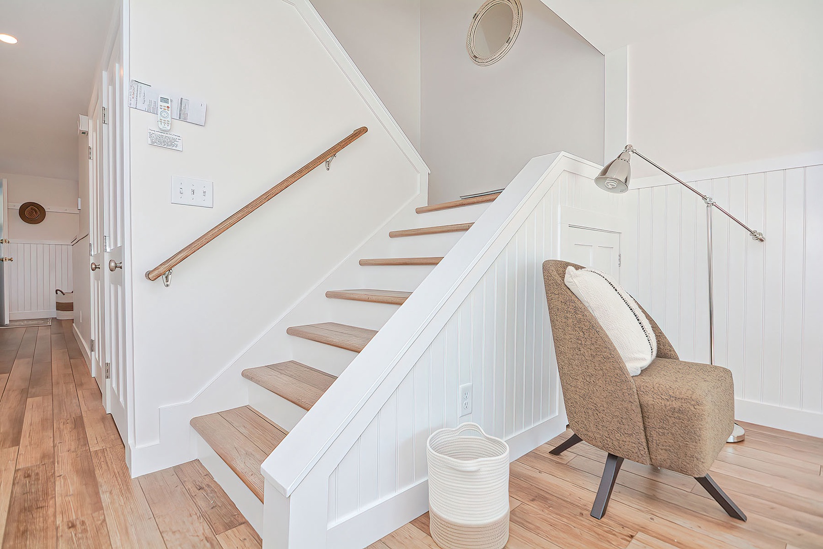 The staircase to the second floor.