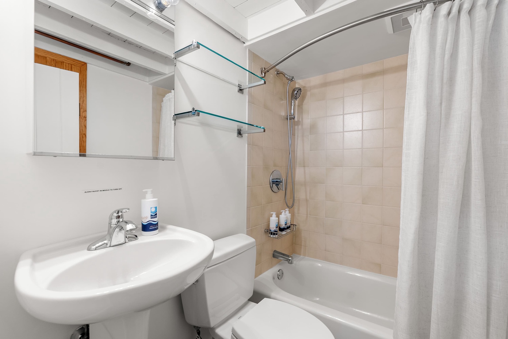 The full-bathroom on the first floor.