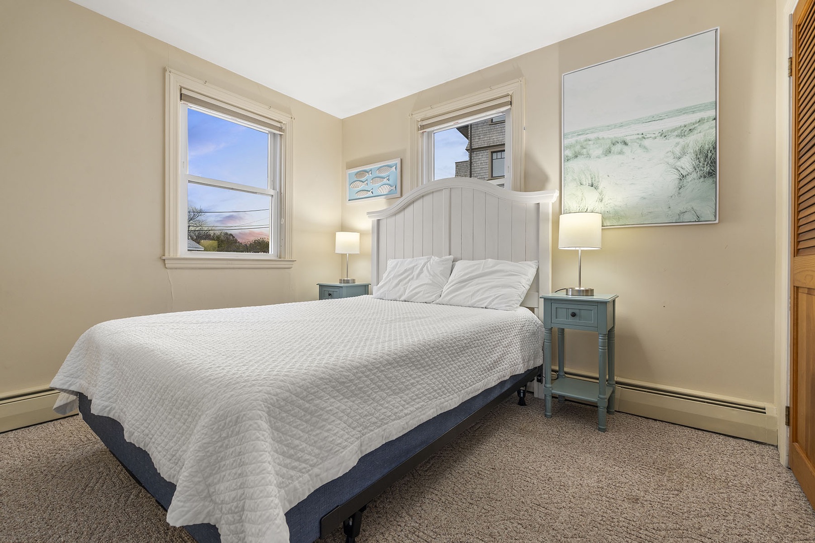 Second bedroom with a full bed on the upper floor.